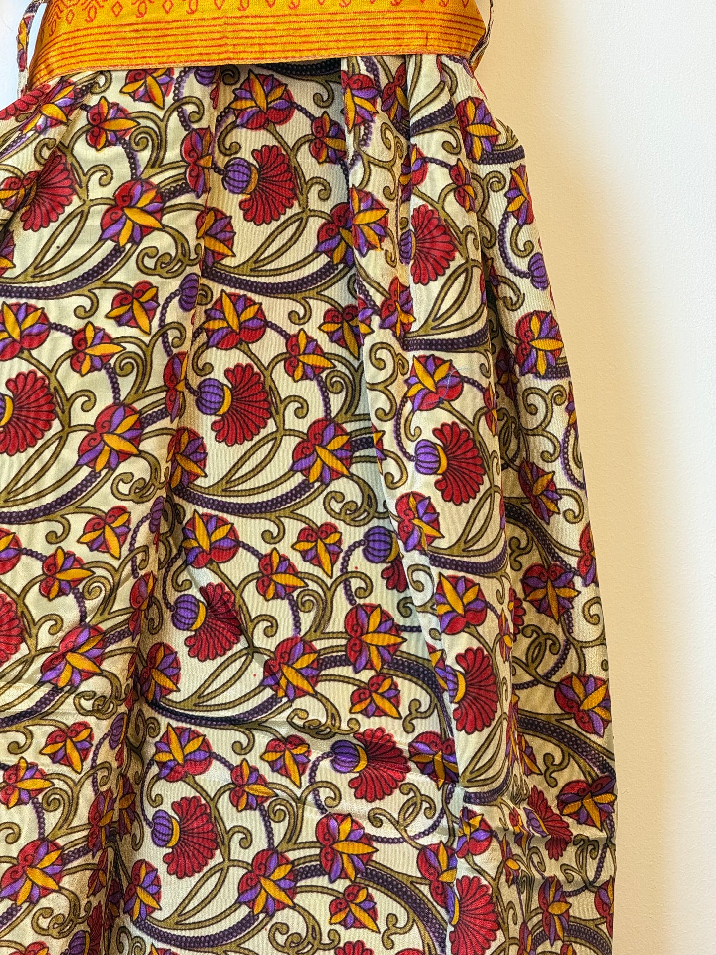 Vintage Saree Silk Kimono / Duster - Long