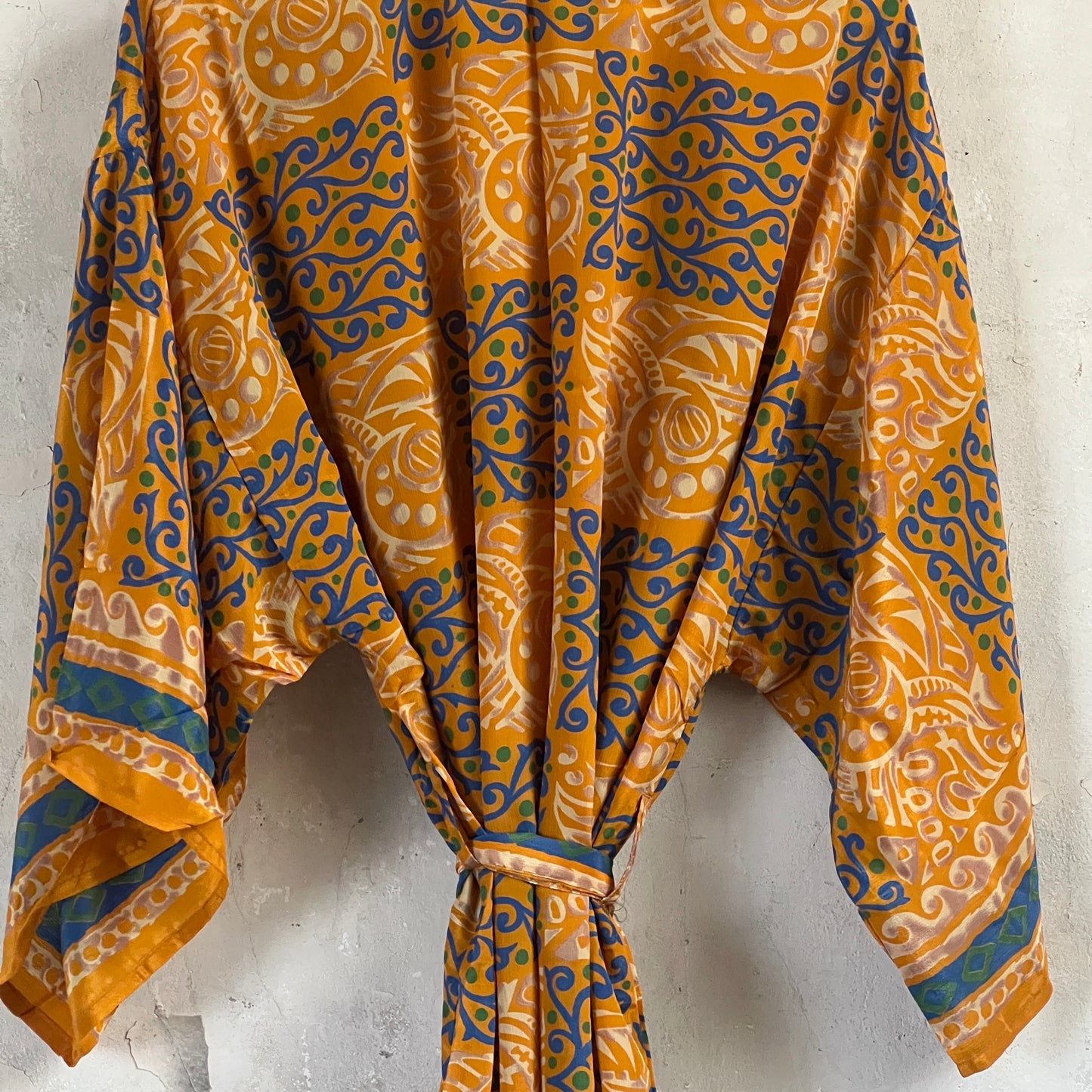 Long Vintage Silk Kimono