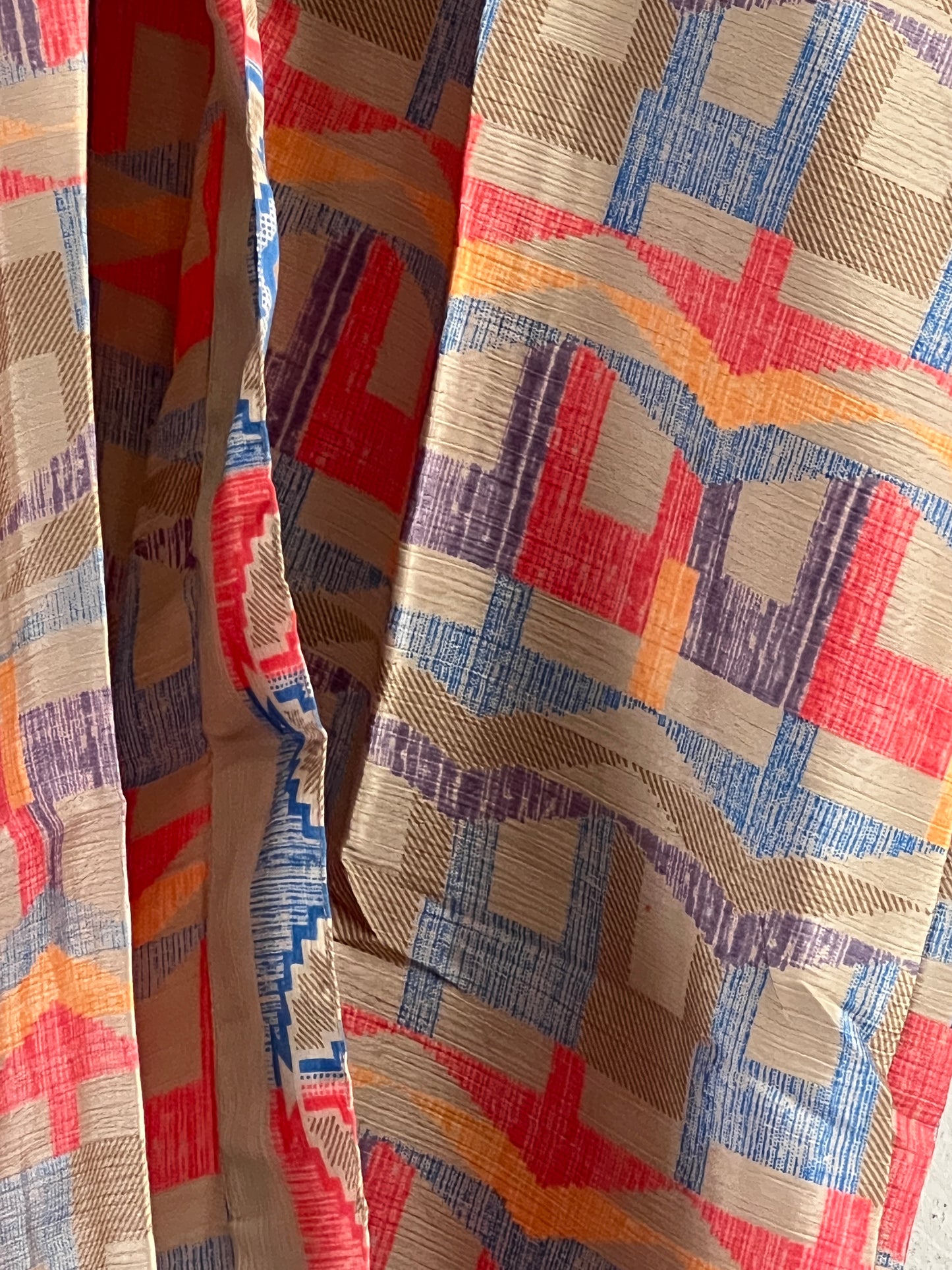 Vintage Saree Silk Trousers & Shirt Co-ordinated Set
