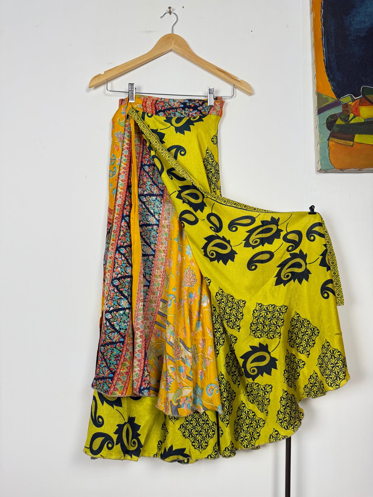 Vintage Saree Silk Wrap Skirt