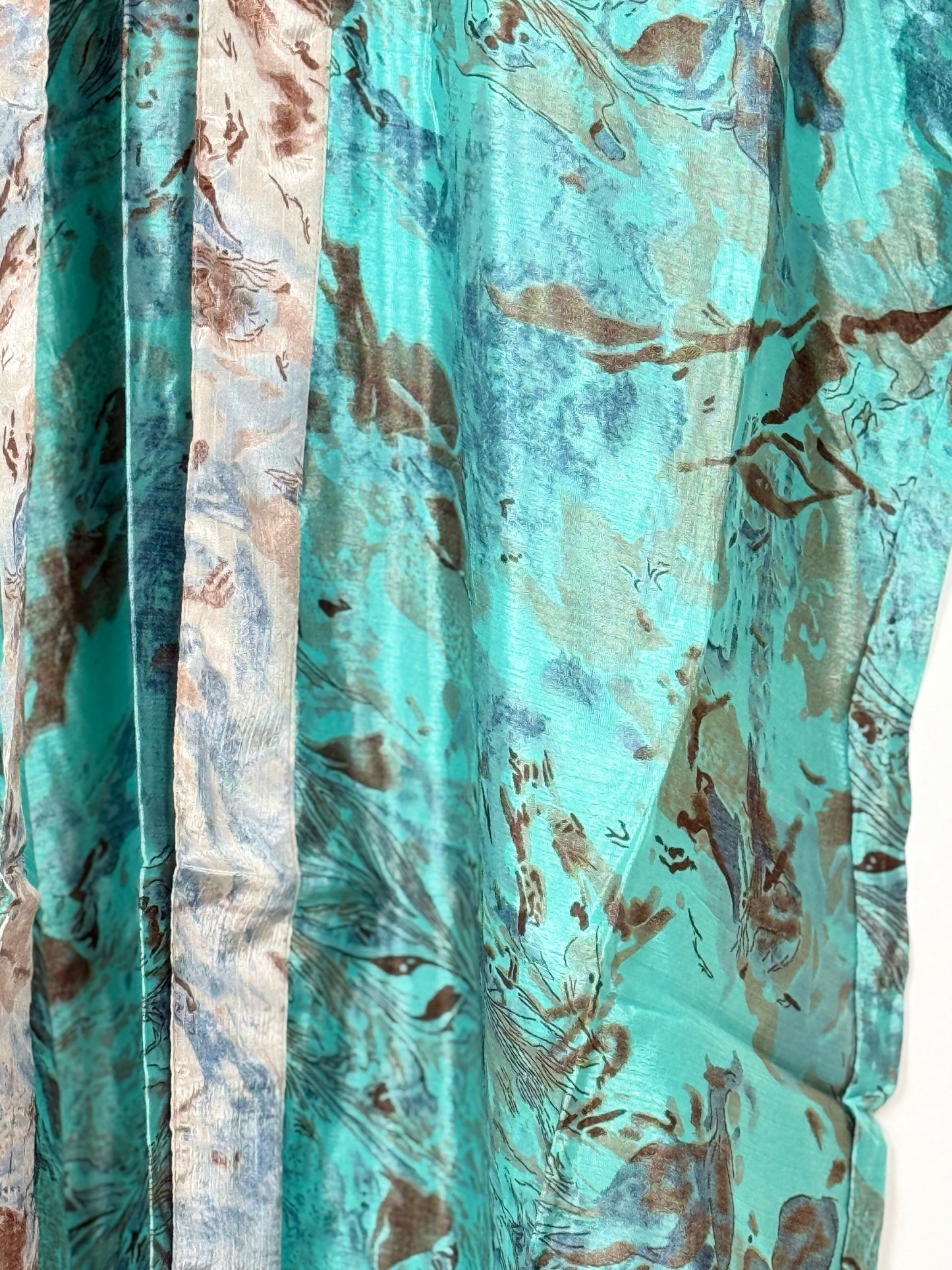 Vintage Saree Silk Trousers & Shirt Co-ordinated Set