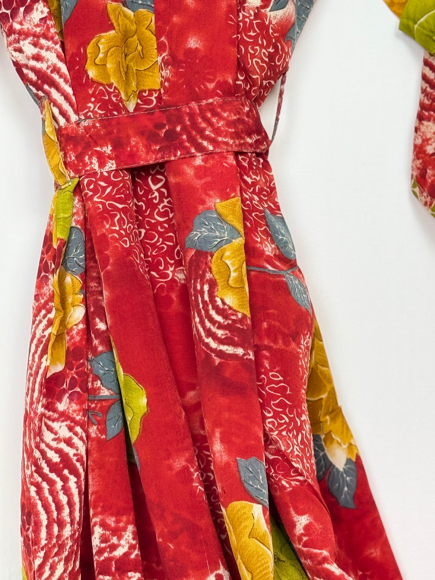 Vintage Saree Silk Kimono / Duster - Long