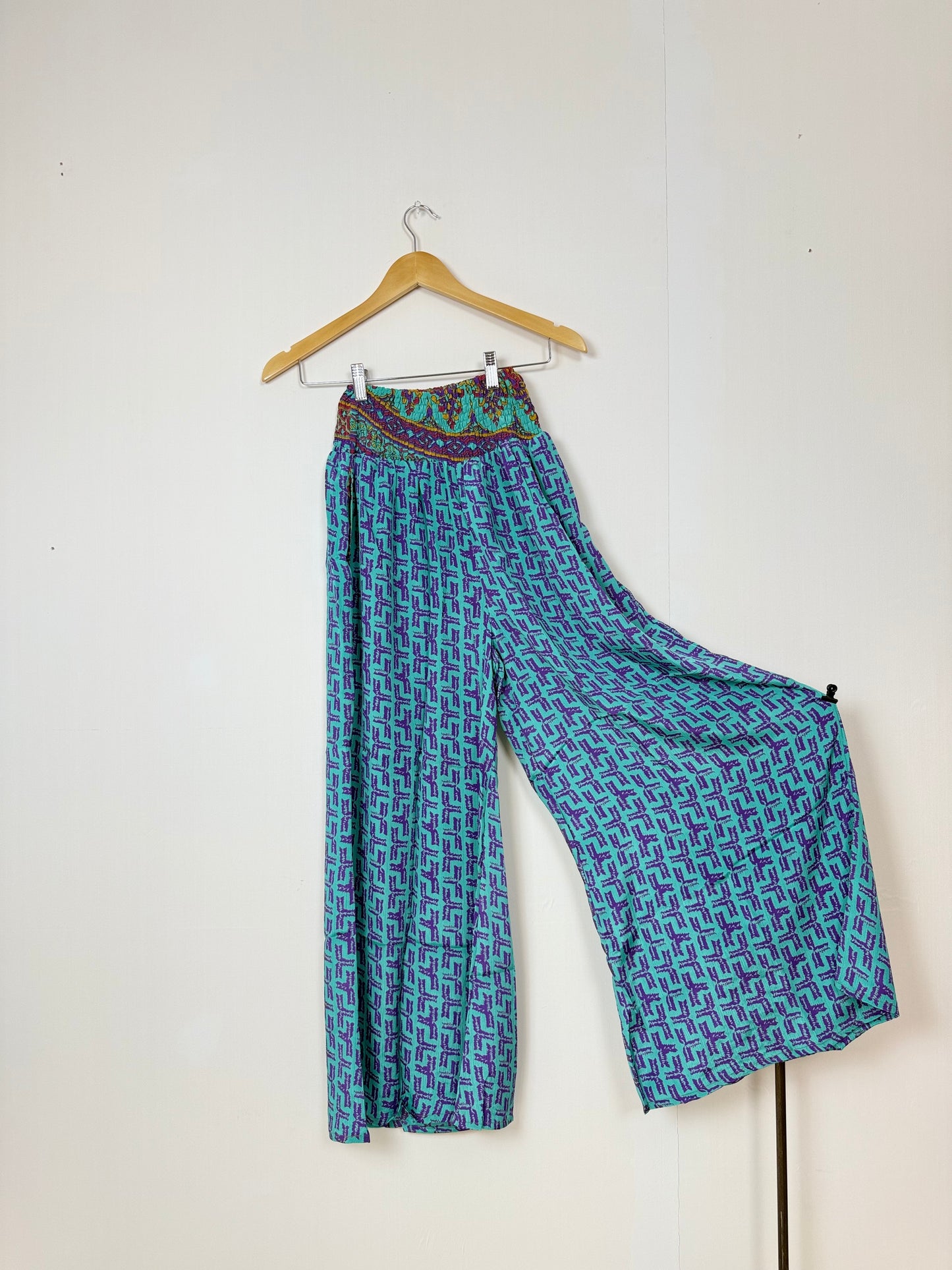 Vintage Saree Silk Trousers & Shirt Co-ordinated Set