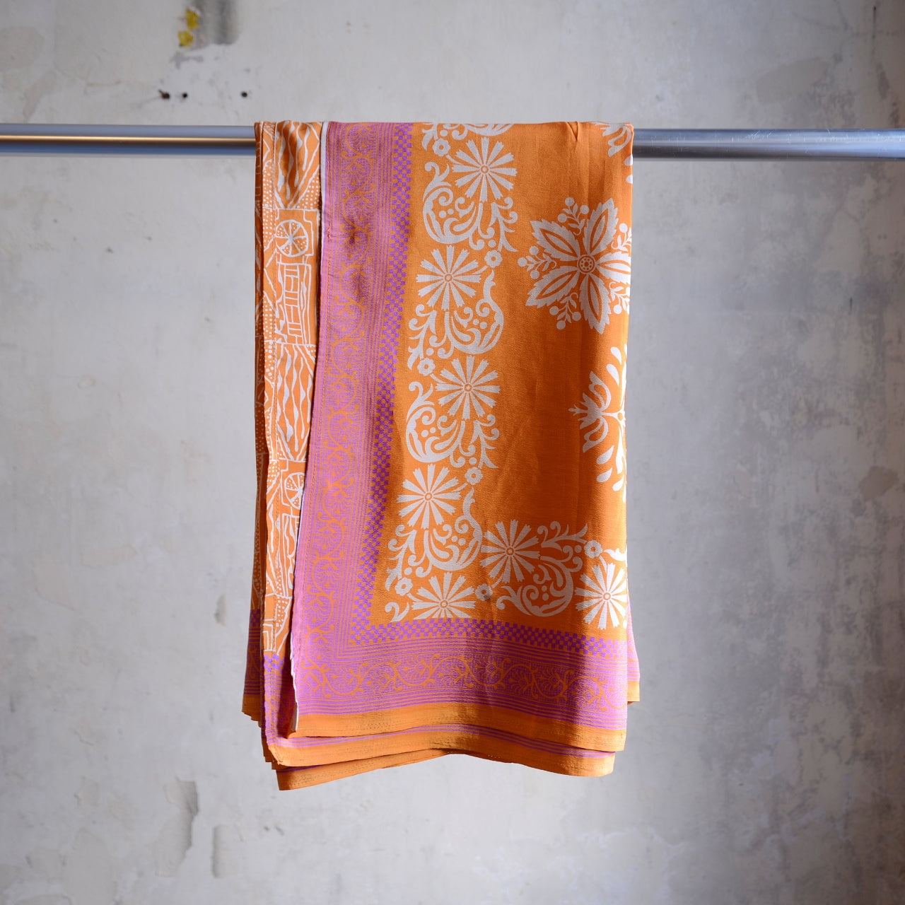 Vintage Pure Silk Saree Fabric