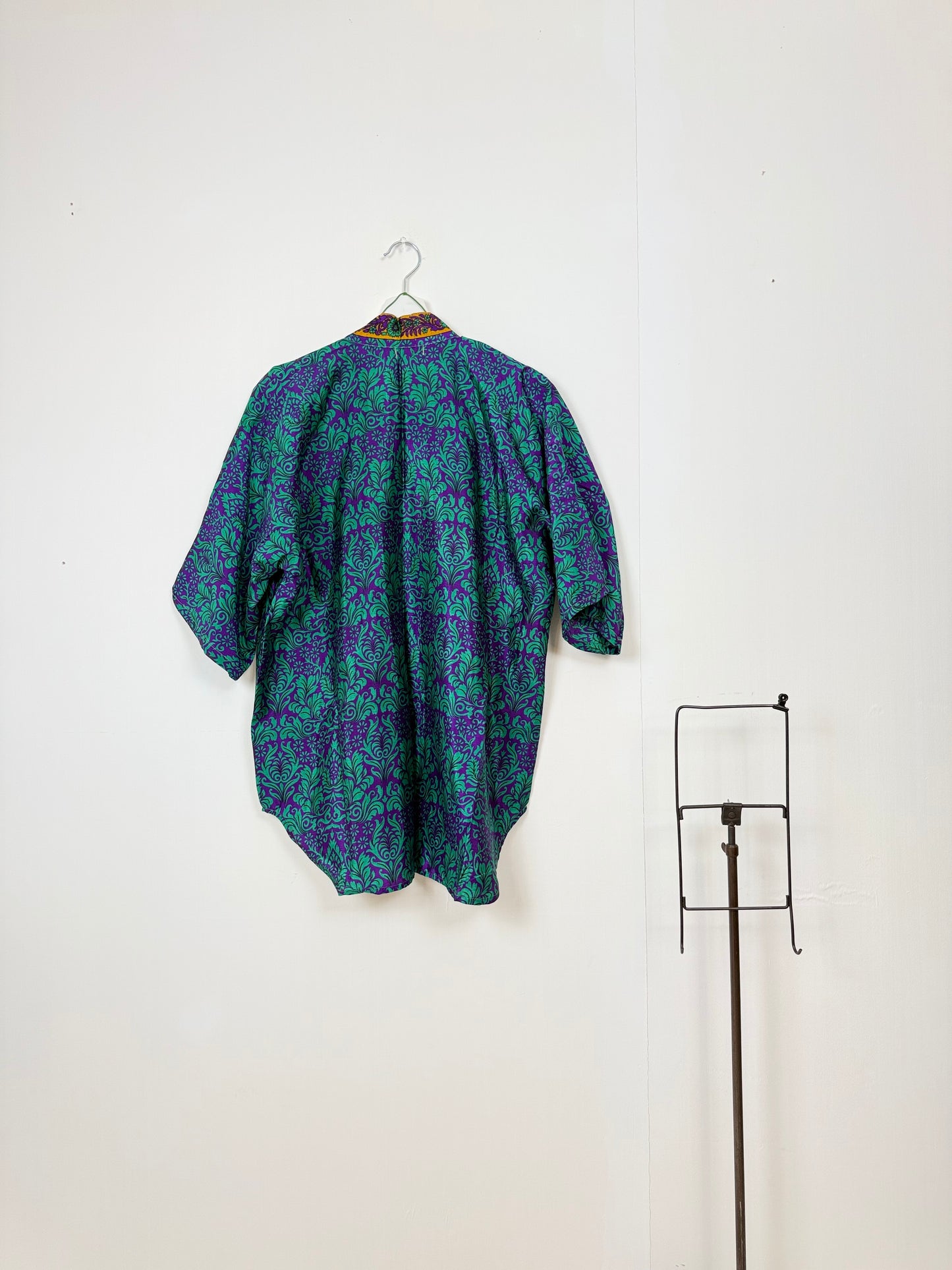 Vintage Saree Silk Trousers & Shirt Co-ordinated Set