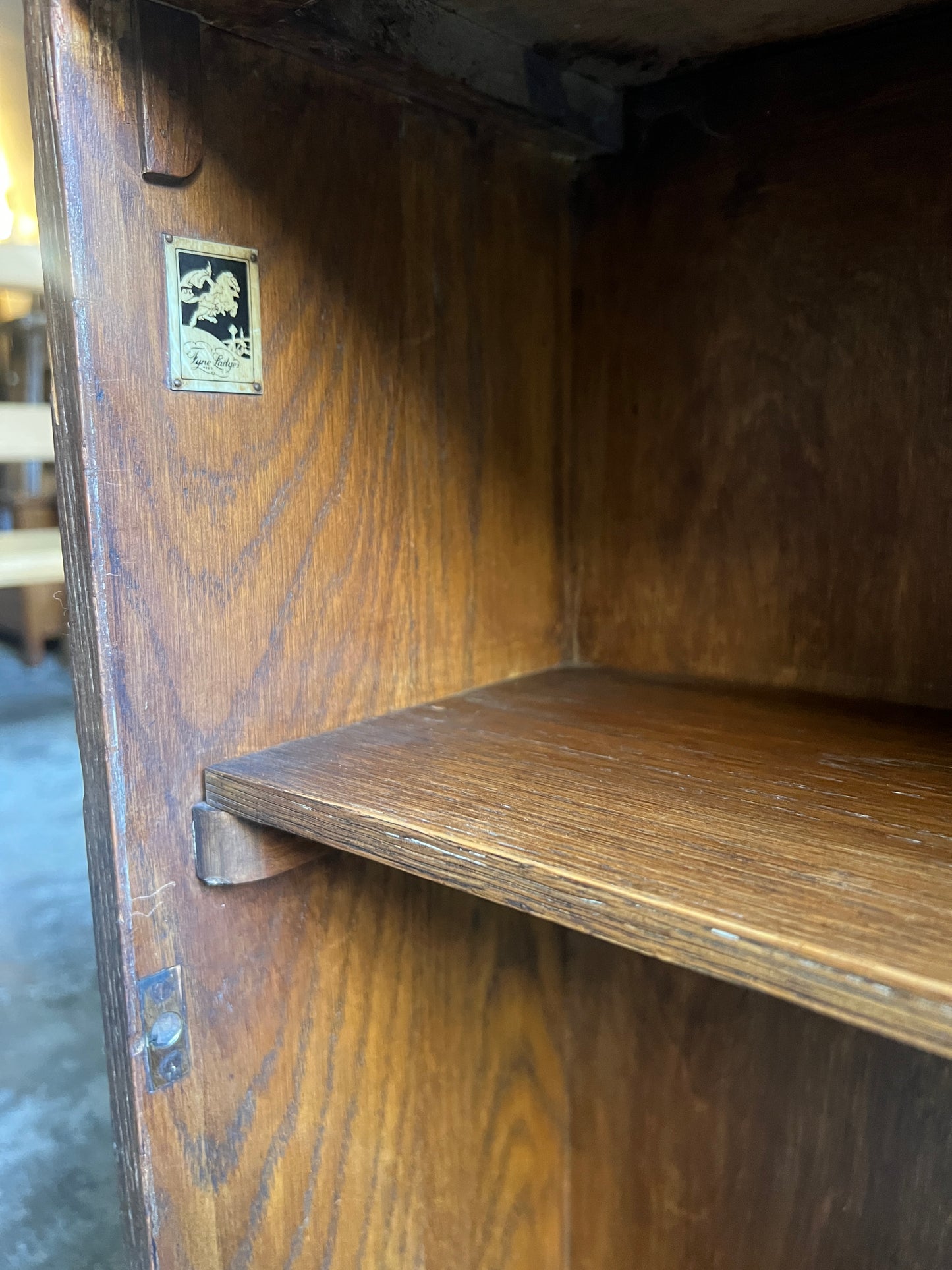 English Three Sided Modernist Compact Bookcase ~ 1930’s