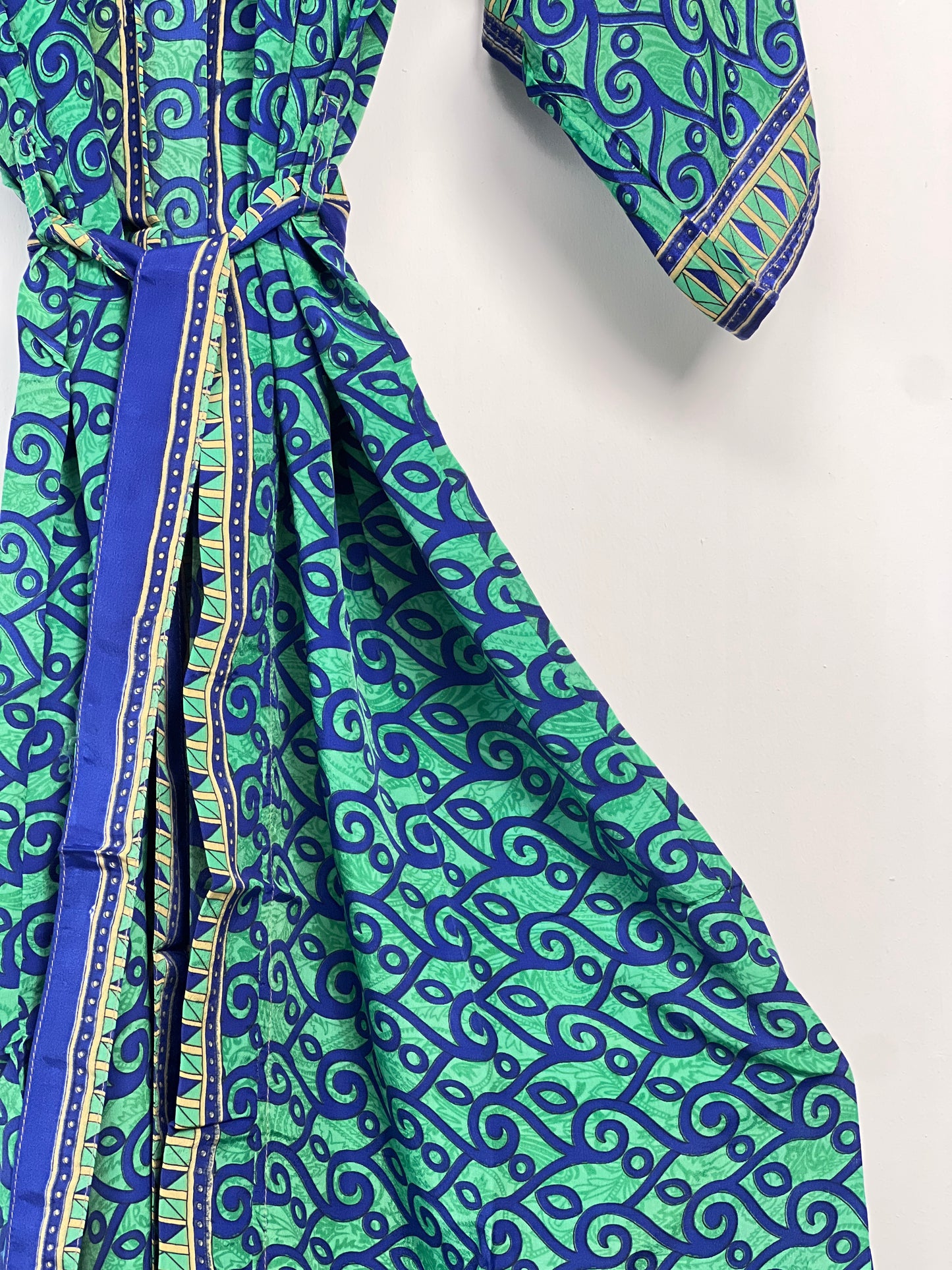Vintage Saree Silk Kimono / Duster - Long