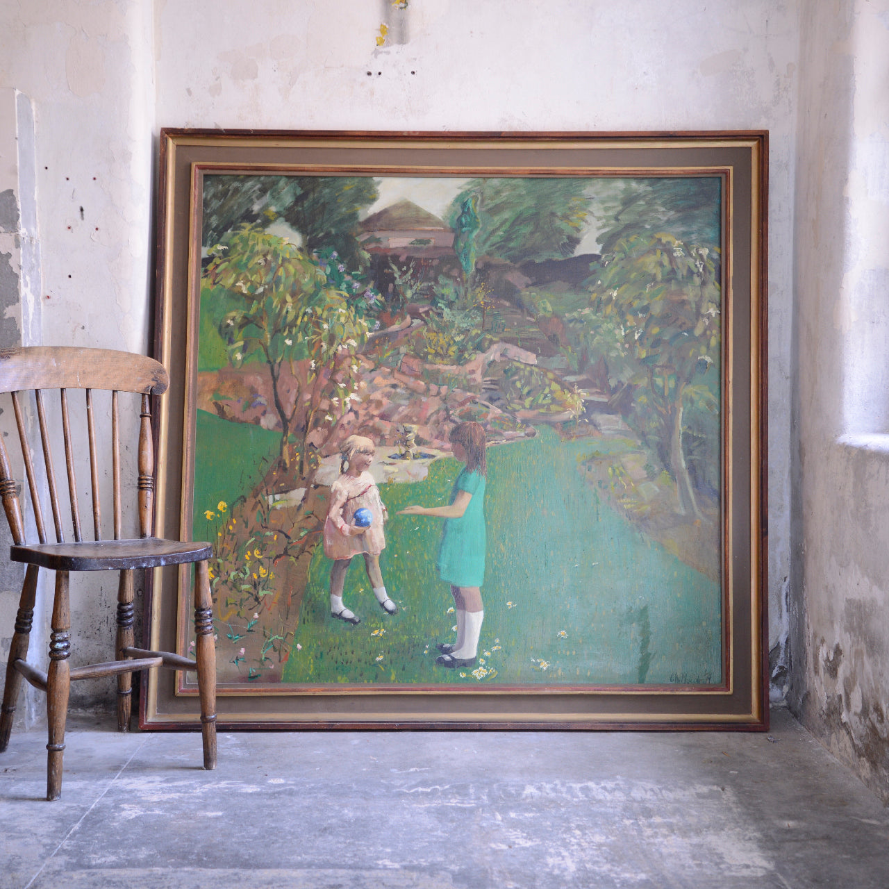 Two Girls In A Garden / C.W. Malcolm, (1979)