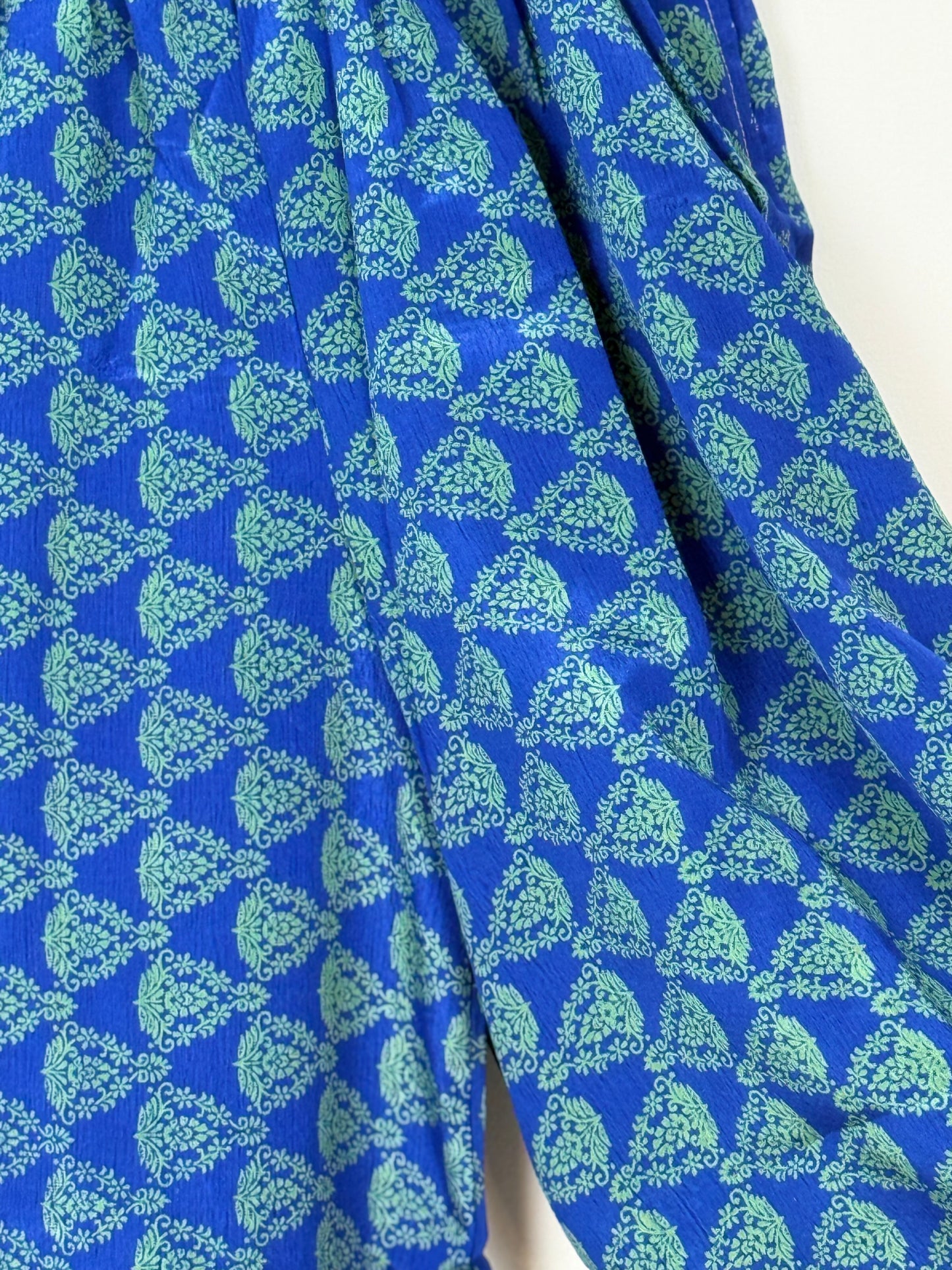 Vintage Saree Silk Trousers & Shirt Co-ordinated Set