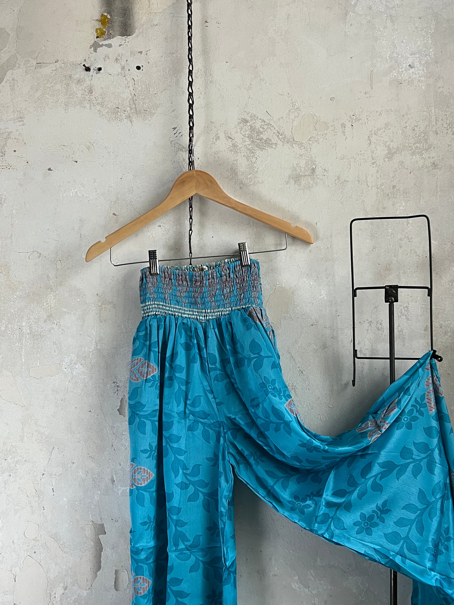 Vintage Saree Silk Trousers & Shirt Co-ordinated Set
