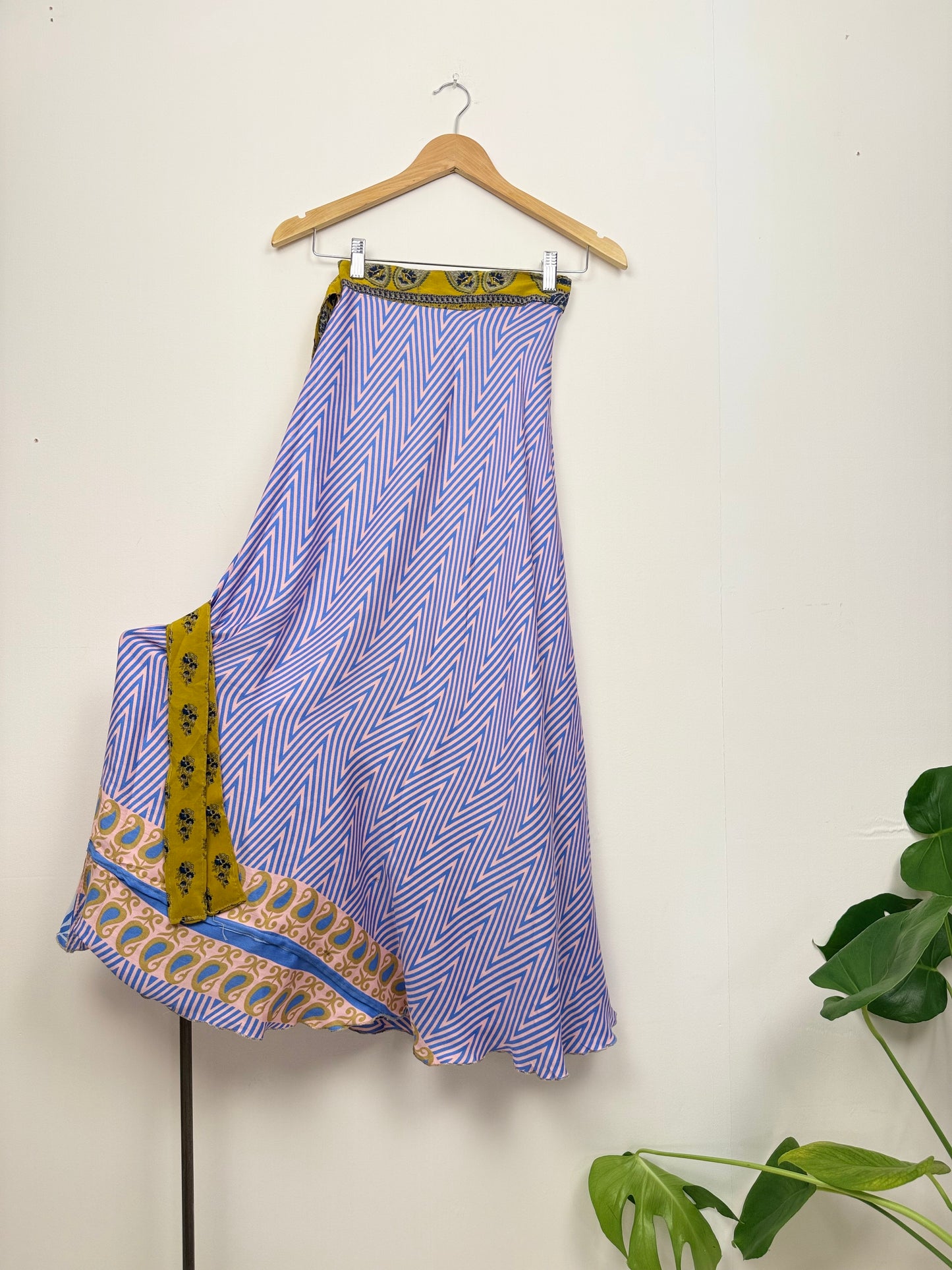 Vintage Saree Silk Wrap Skirt