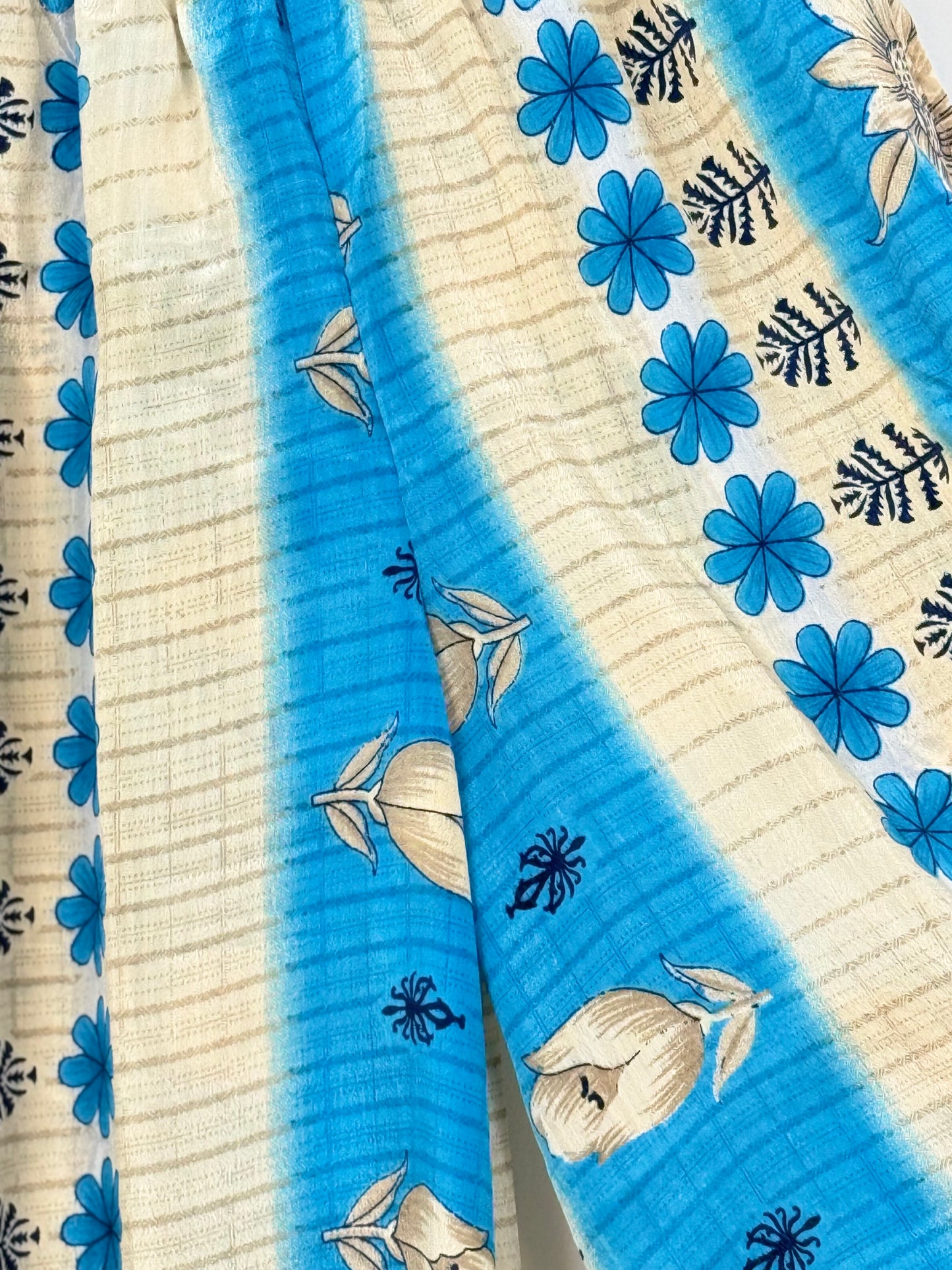 Vintage Saree Silk Trousers & Shirt Co-ordinated Set