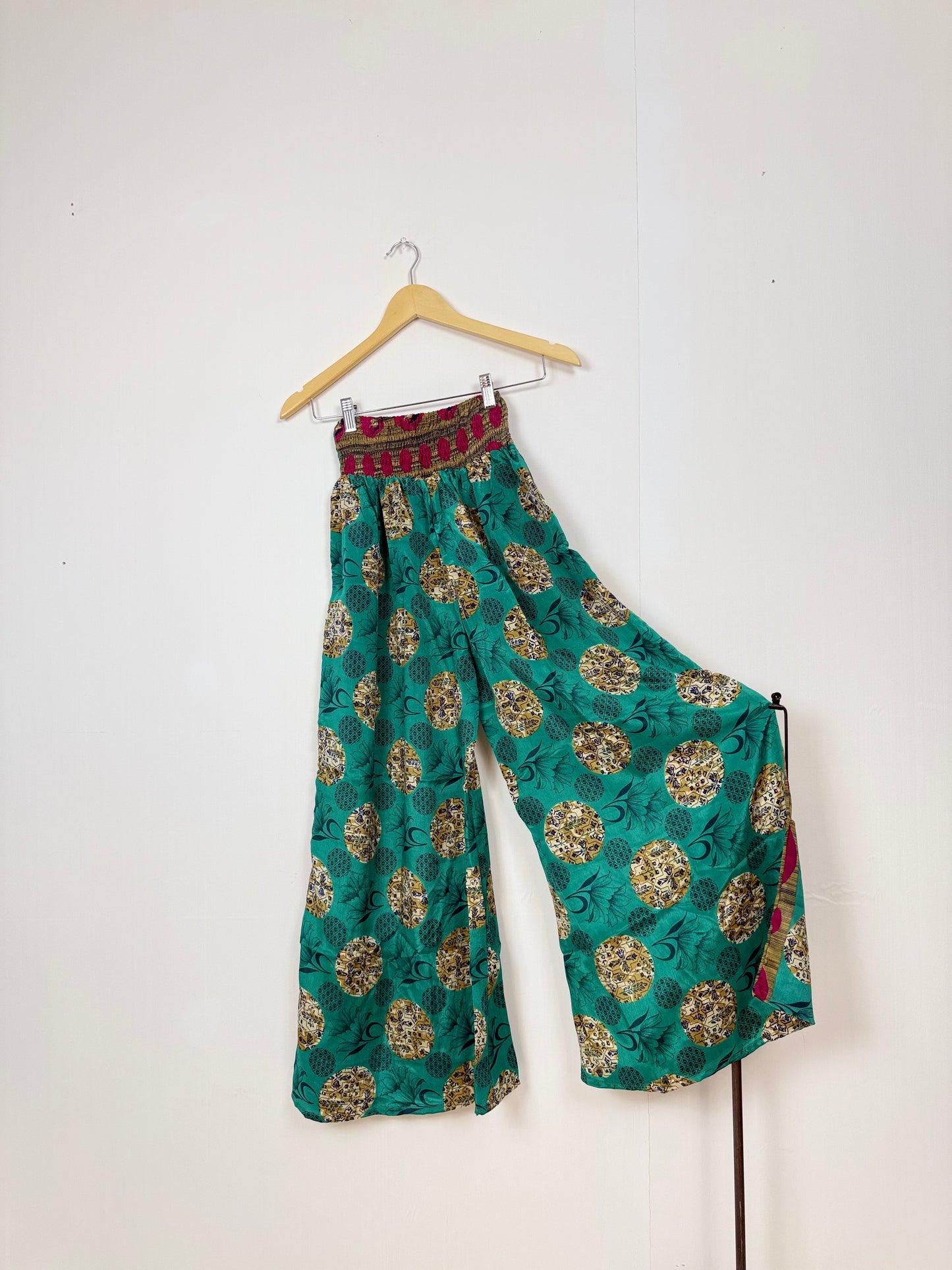 Vintage Saree Silk Trousers & Shirt Co-ordinated Set