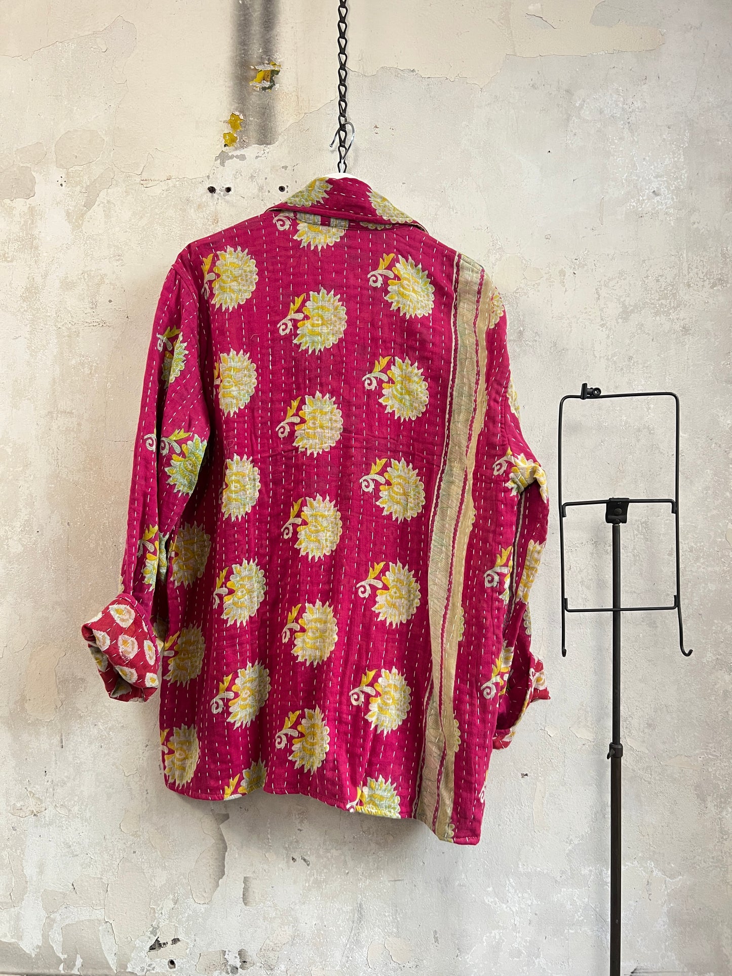 Vintage Cotton Kantha Reversible Jacket ~ No 3