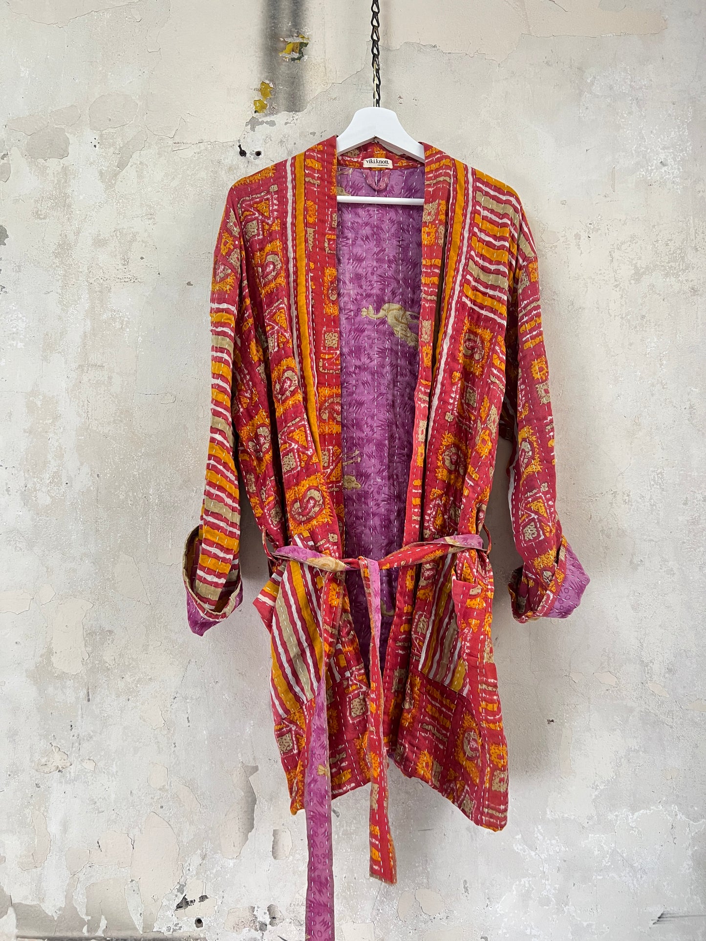 Vintage Cotton Kantha Relaxed Jacket ~ No 16