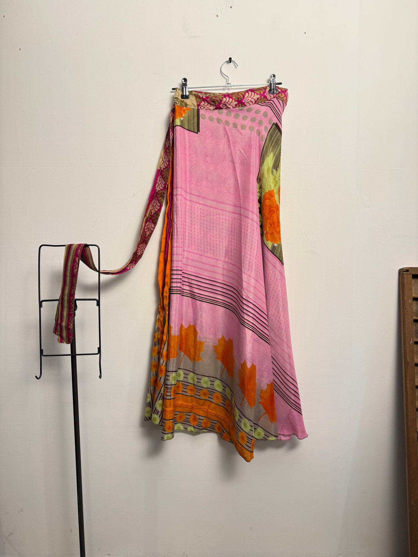 Vintage Saree Silk Wrap Skirt