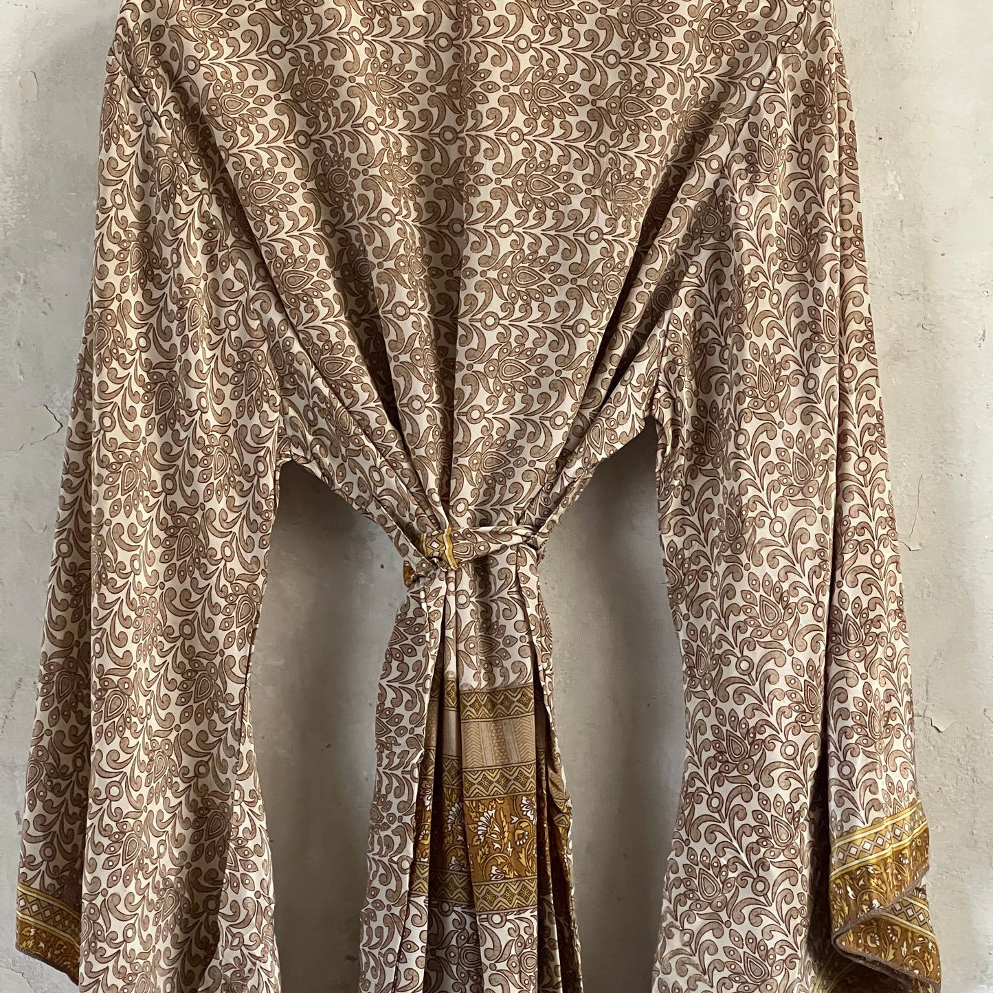 Vintage Silk Batwing Kimono