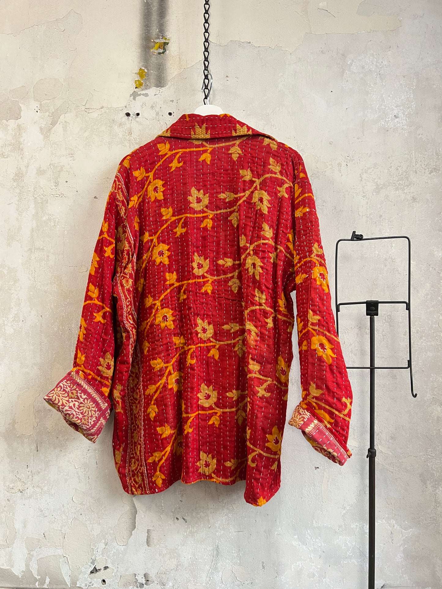 Vintage Cotton Kantha Reversible Jacket ~ No 4