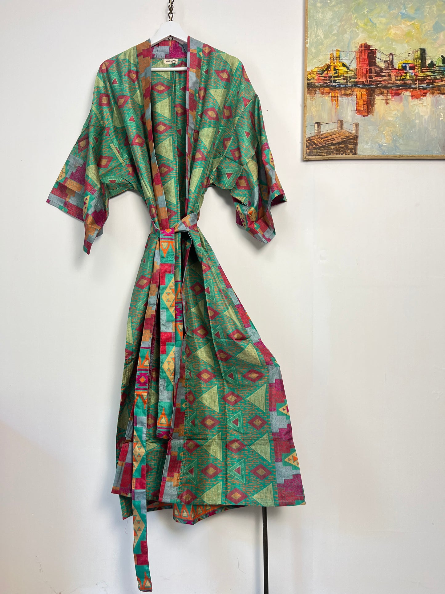 Vintage Saree Silk Kimono / Duster - Long - Special Order