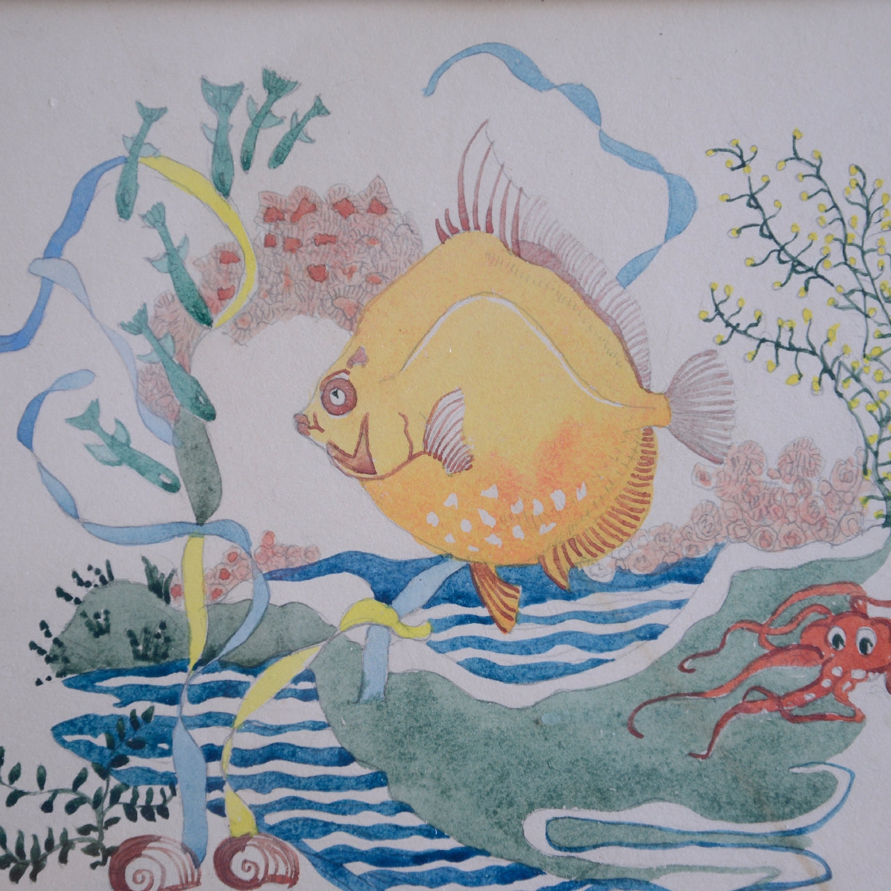 Three Aquatic Studies / Unknown Artist, (c. 1940s-1960s)