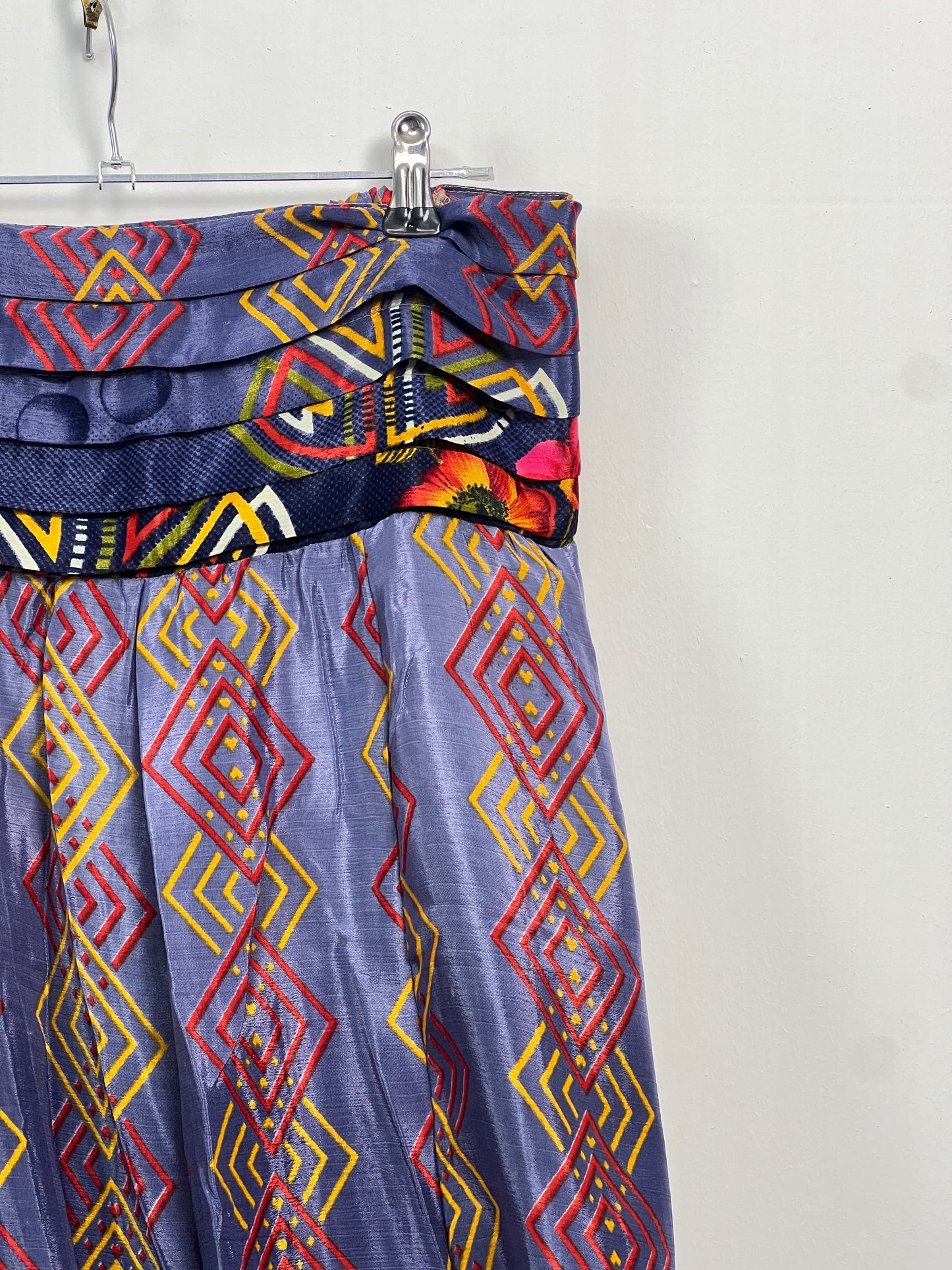 Vintage Saree Silk Pleated Skirt