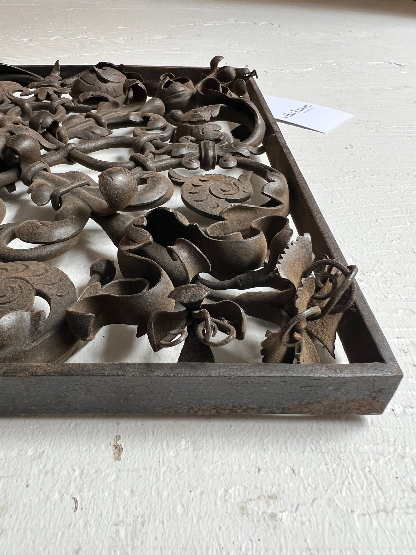 Wrought Iron Ornamental Panel by Gawthorp & Sons London c1900
