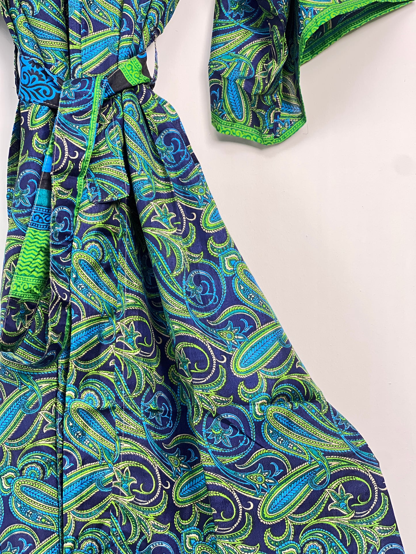 Vintage Saree Silk Kimono / Duster - Long