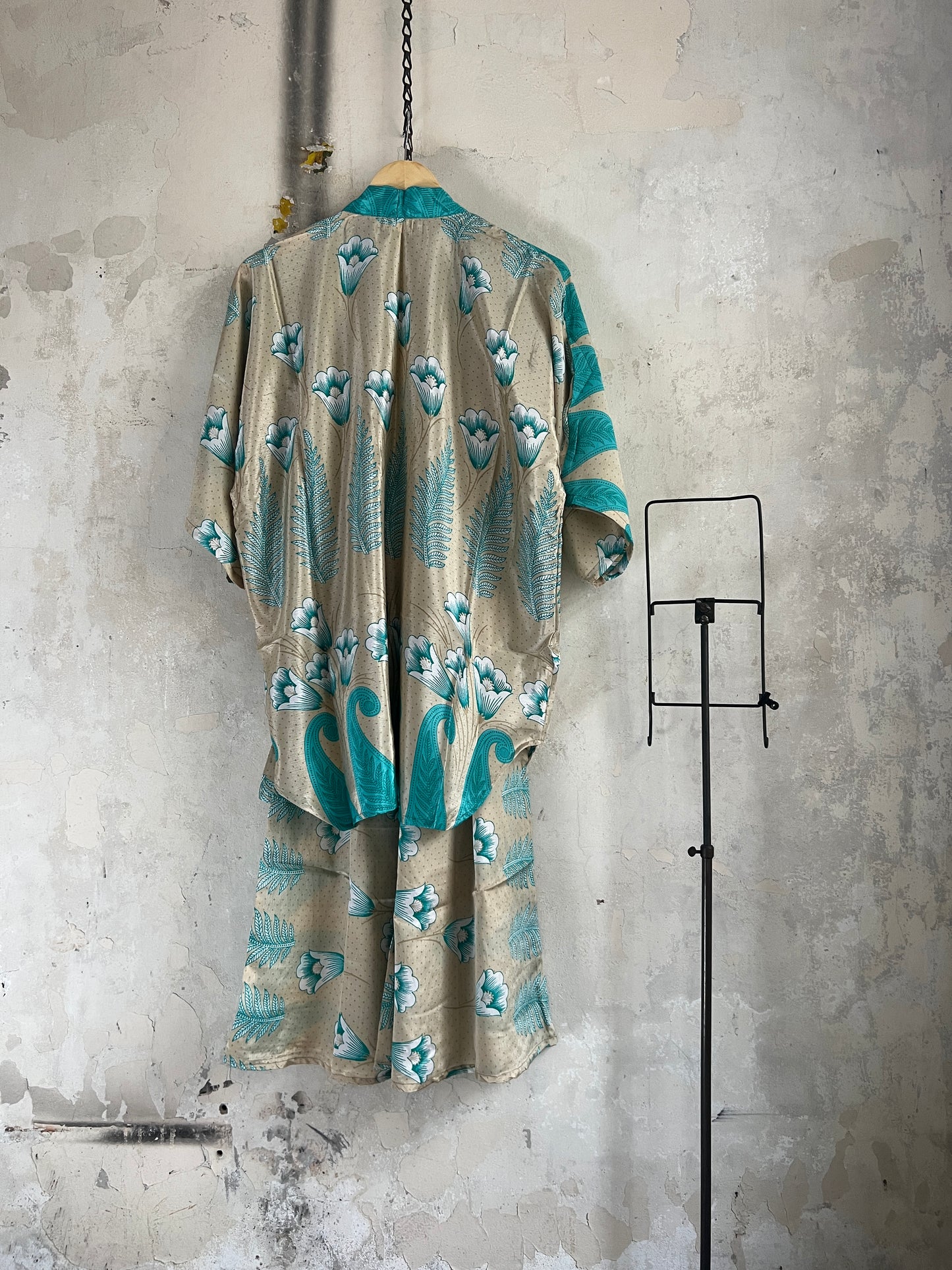 Vintage Saree Silk Trousers & Shirt Co-ordinated Set