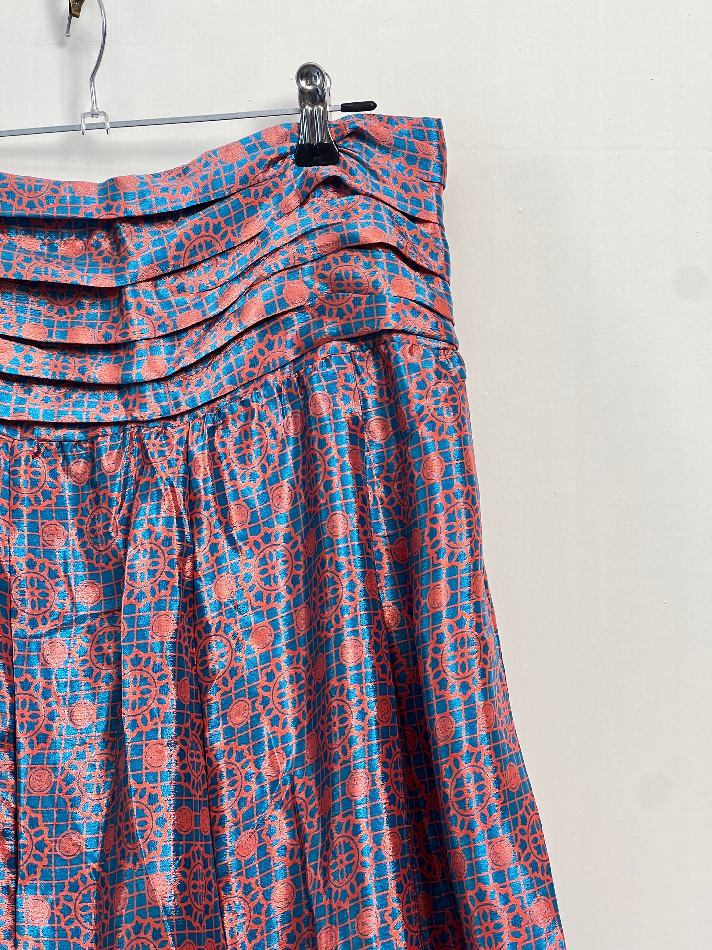 Vintage Saree Silk Pleated Skirt
