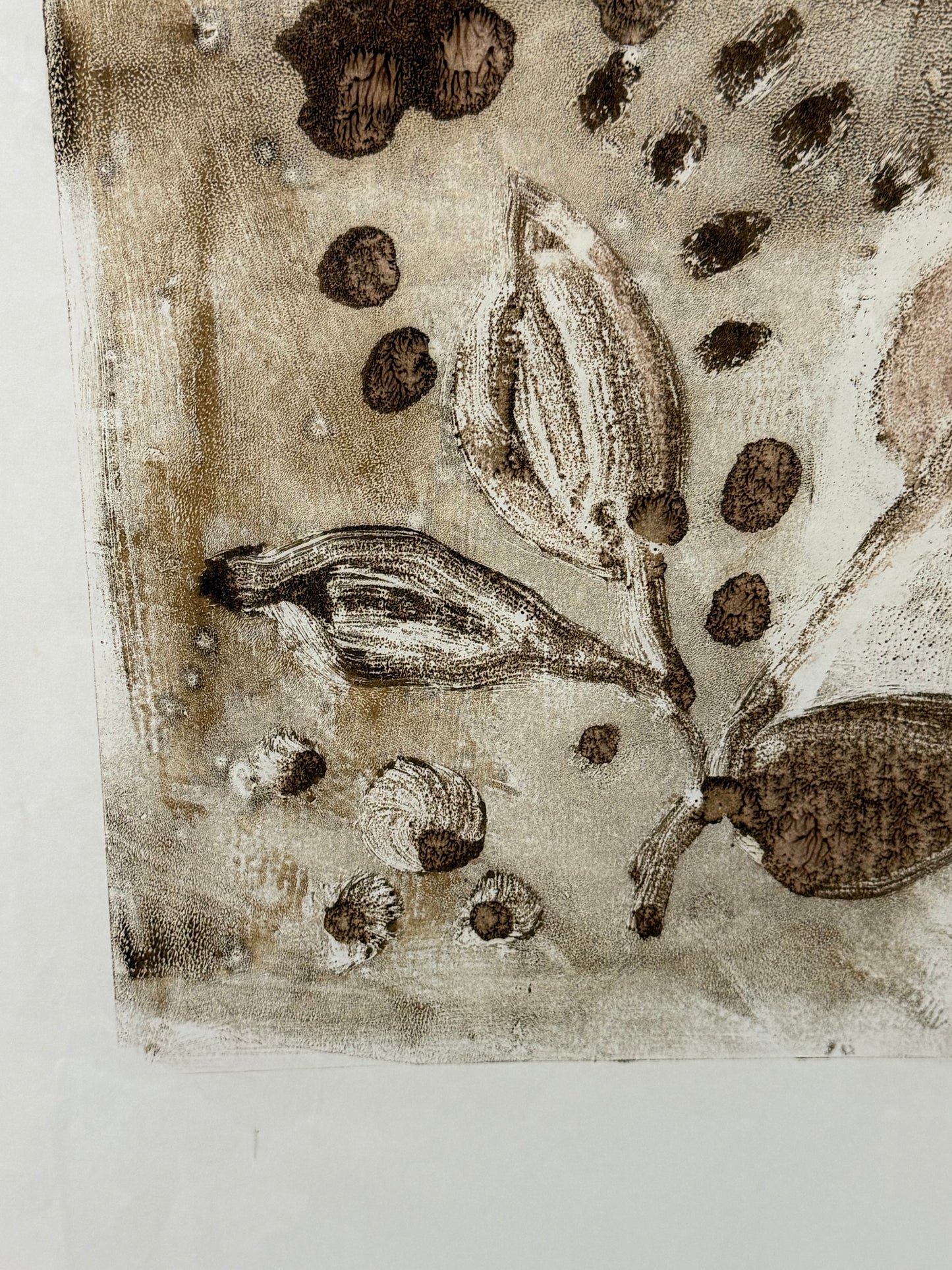 Monoprint Leaves - ISOBEL COLVILLE Scottish | 1935 - 2025