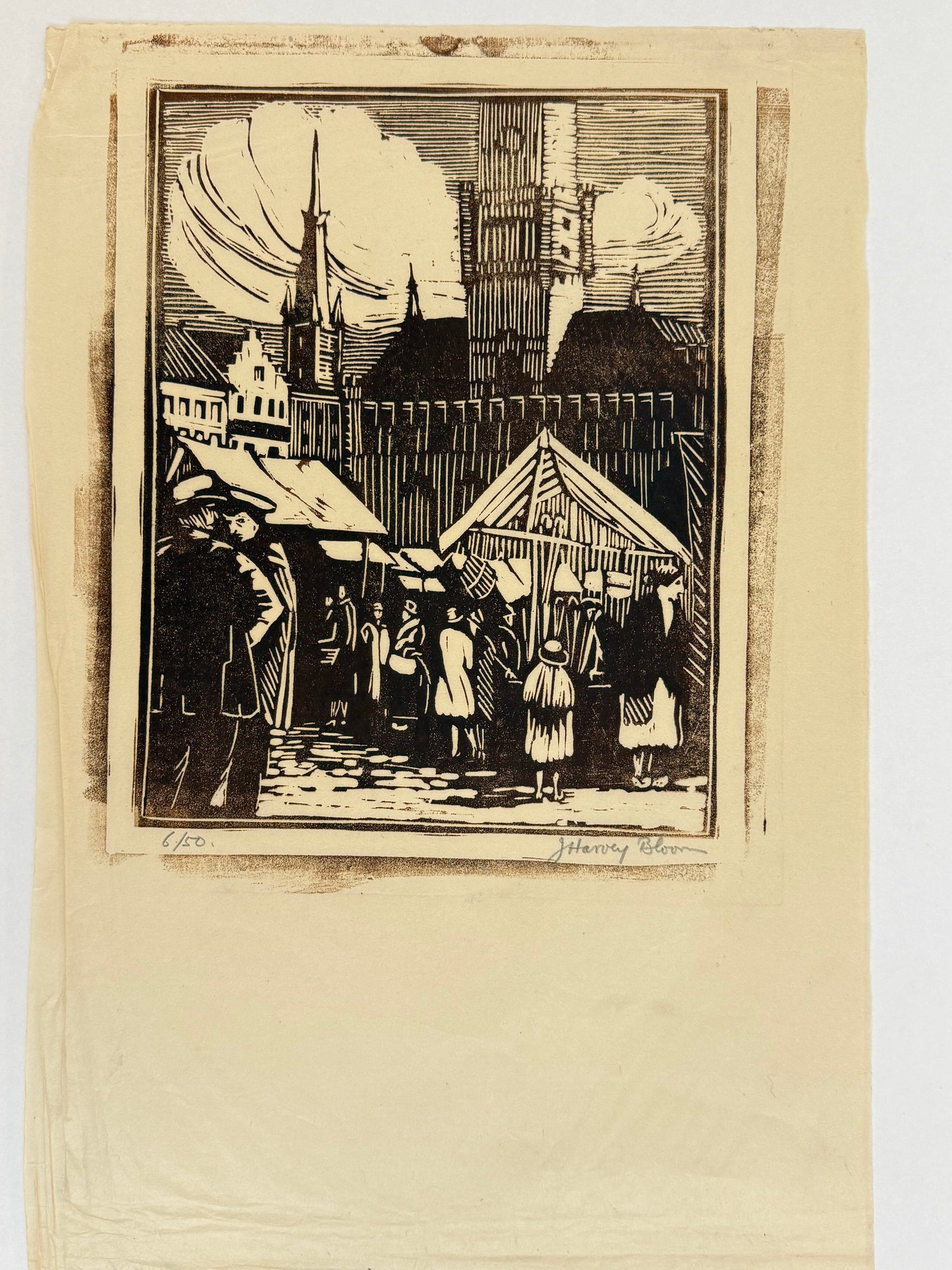 The Market 6/50 - JOSCELYN HARVEY BLOOM British | 1894-1978