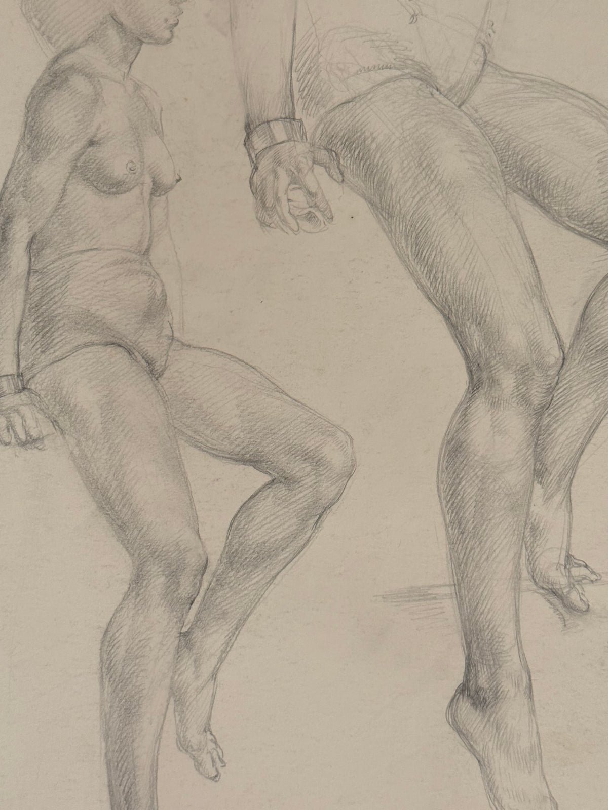 Female Life Drawing from the portfolio of Joyce Platt, May 1938