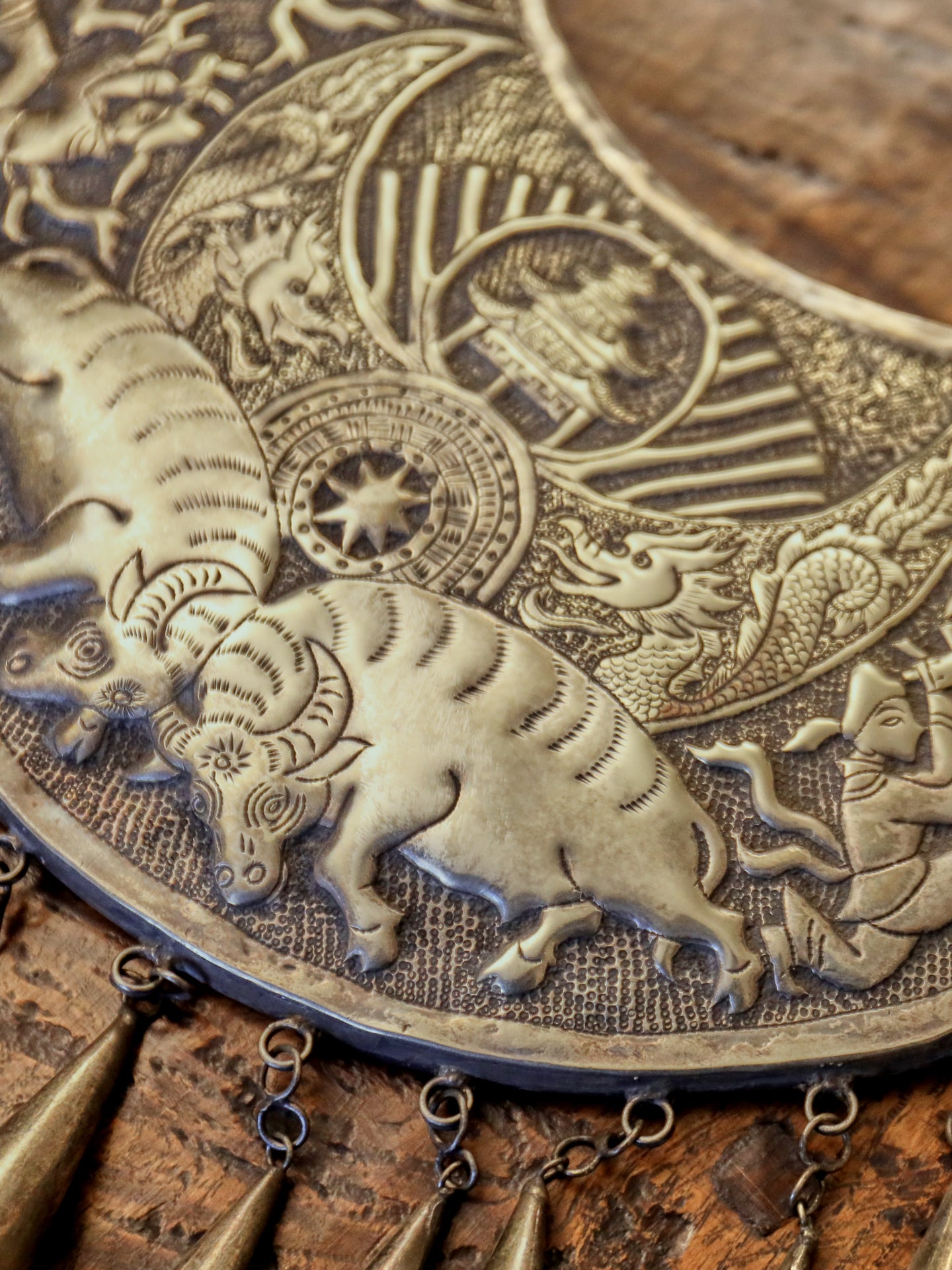 Large Chinese Miao Pendant Necklace