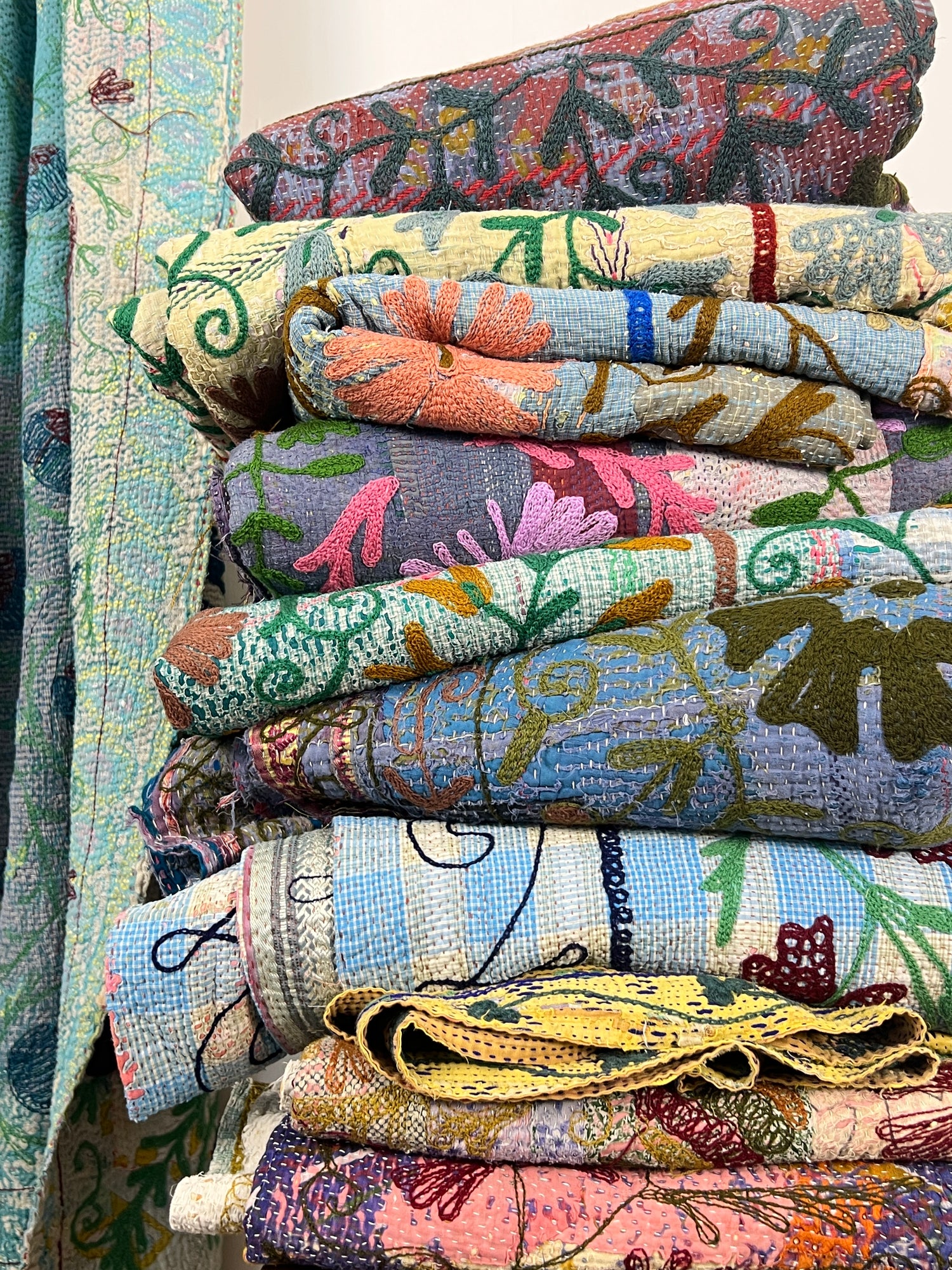 Vintage Kantha & Suzani Quilts