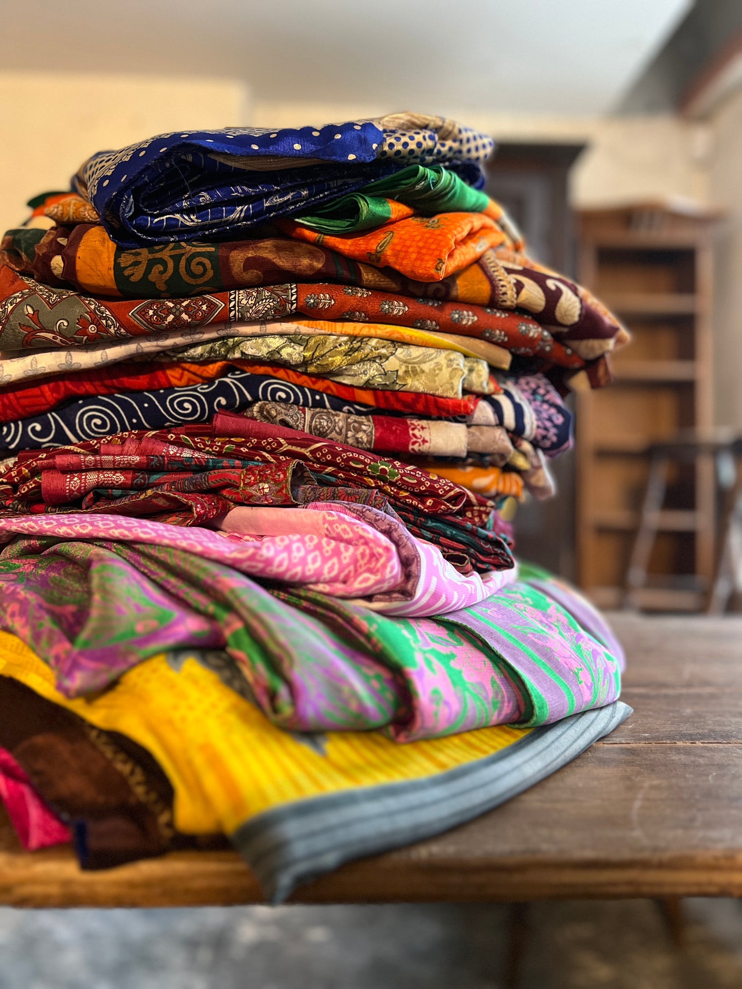 Vintage Pure Silk Saree Fabrics - 5m