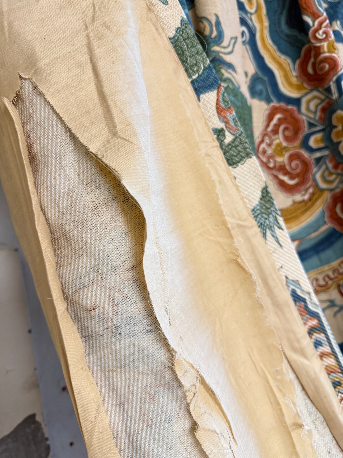 Whytock & Reid 'Emperors Robe' Chinoiserie Curtain Fabric 1974