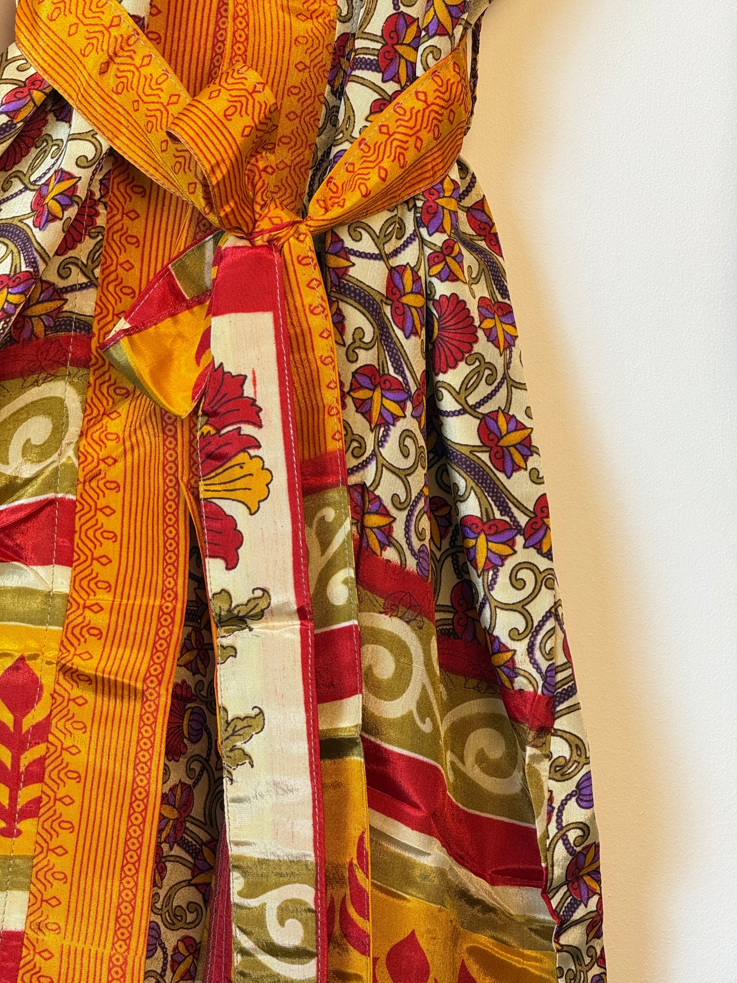 Vintage Saree Silk Kimono / Duster - Long