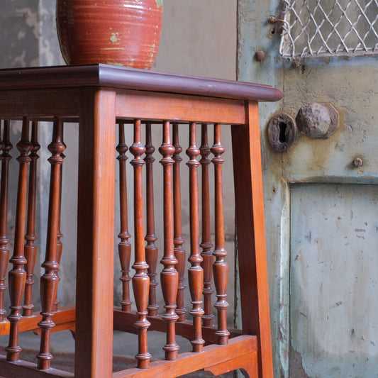 Mahogany Side Lamp Table - Moorish influence