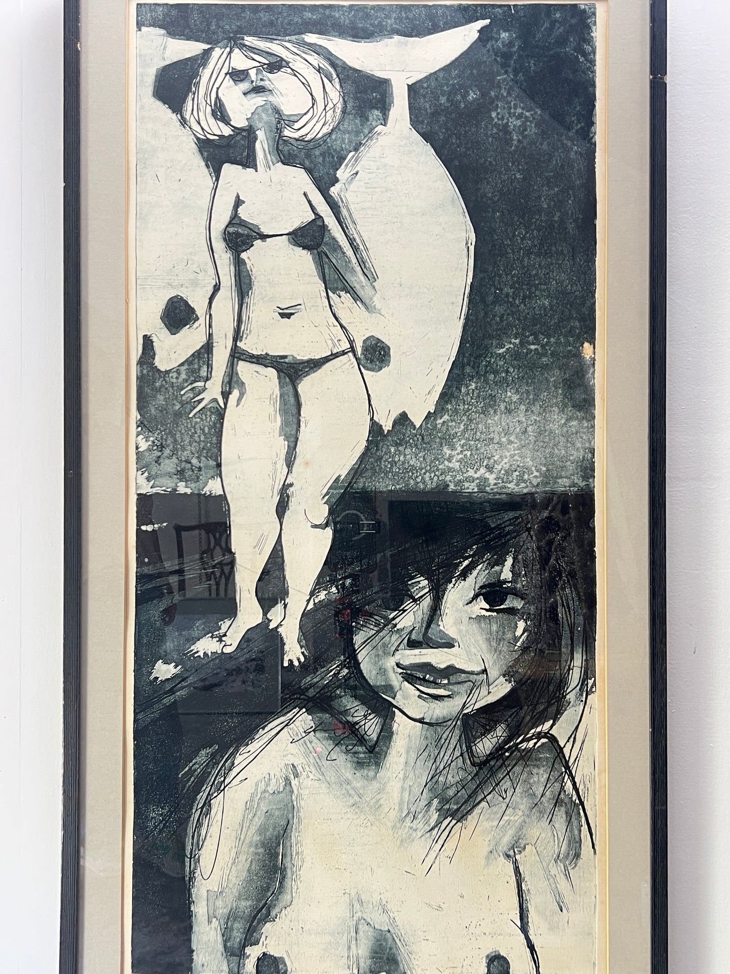 Two Ladies Aquatint Engraving | Dutch 1961