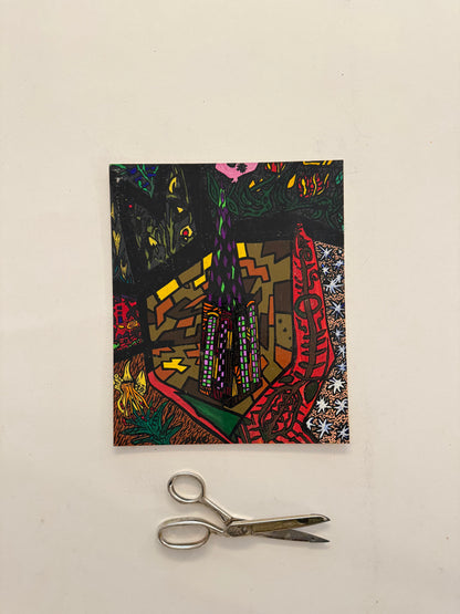 No. 166 Rain in the Coventry Precincts - PETER CROTTY, British | 1943-present