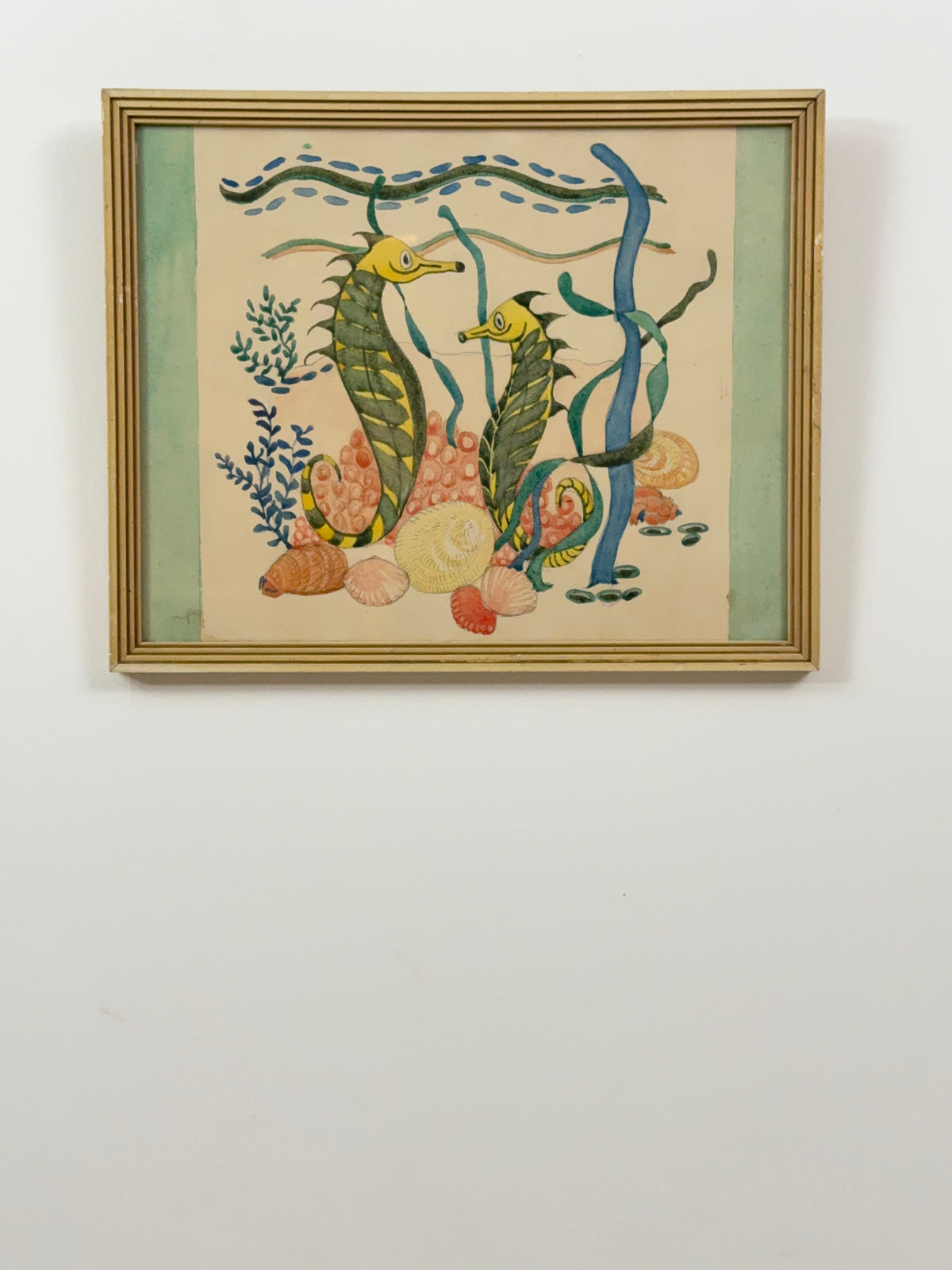 Dandy and Joan | Original Seahorse Watercolour | c.1930–1950