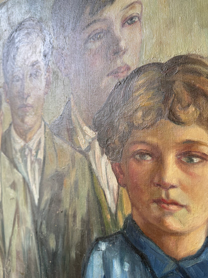 Portrait of Five Children, 1939 | French or Belgian School