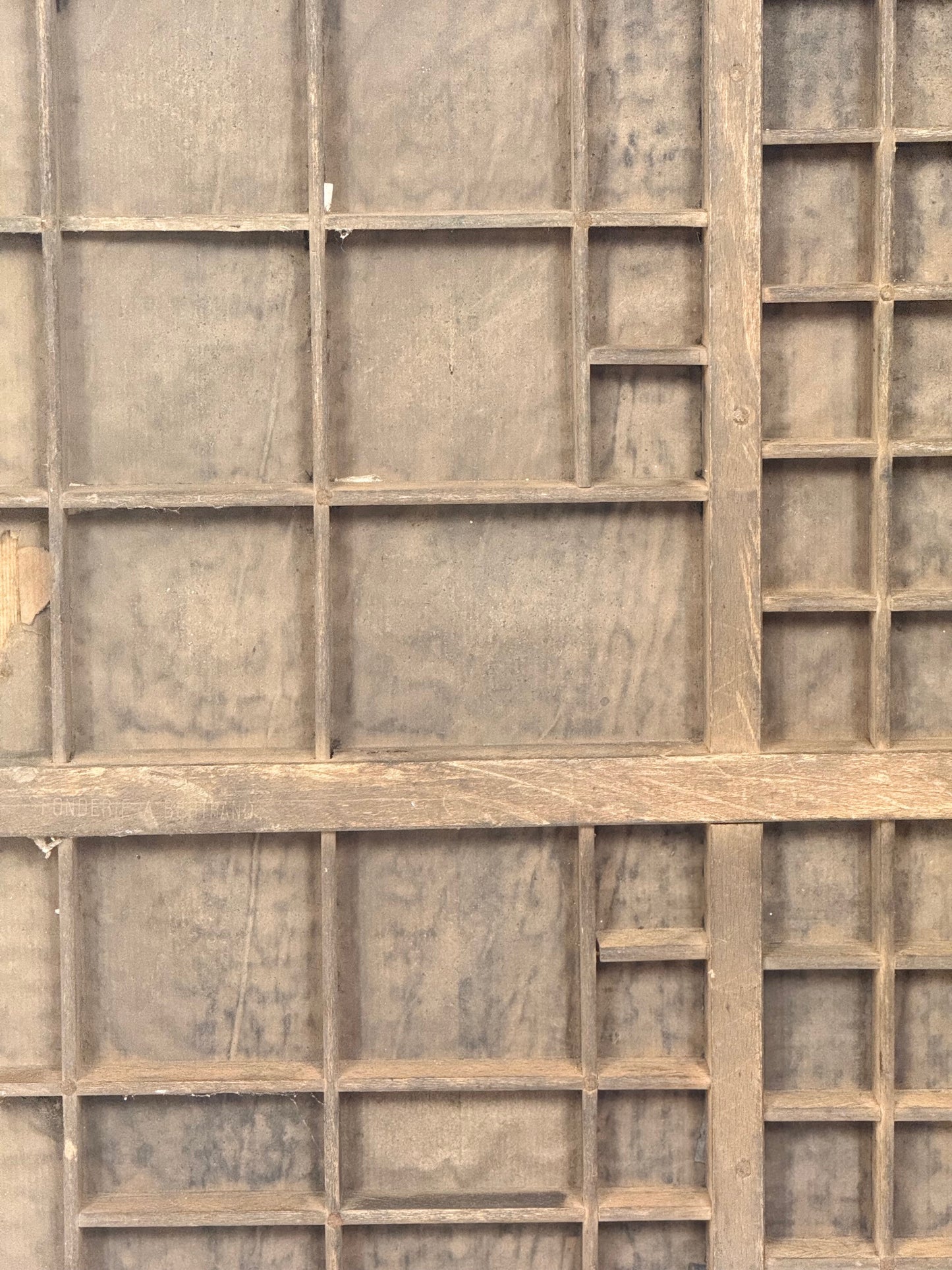 A 1920's French Printers Typeset Tray No 2