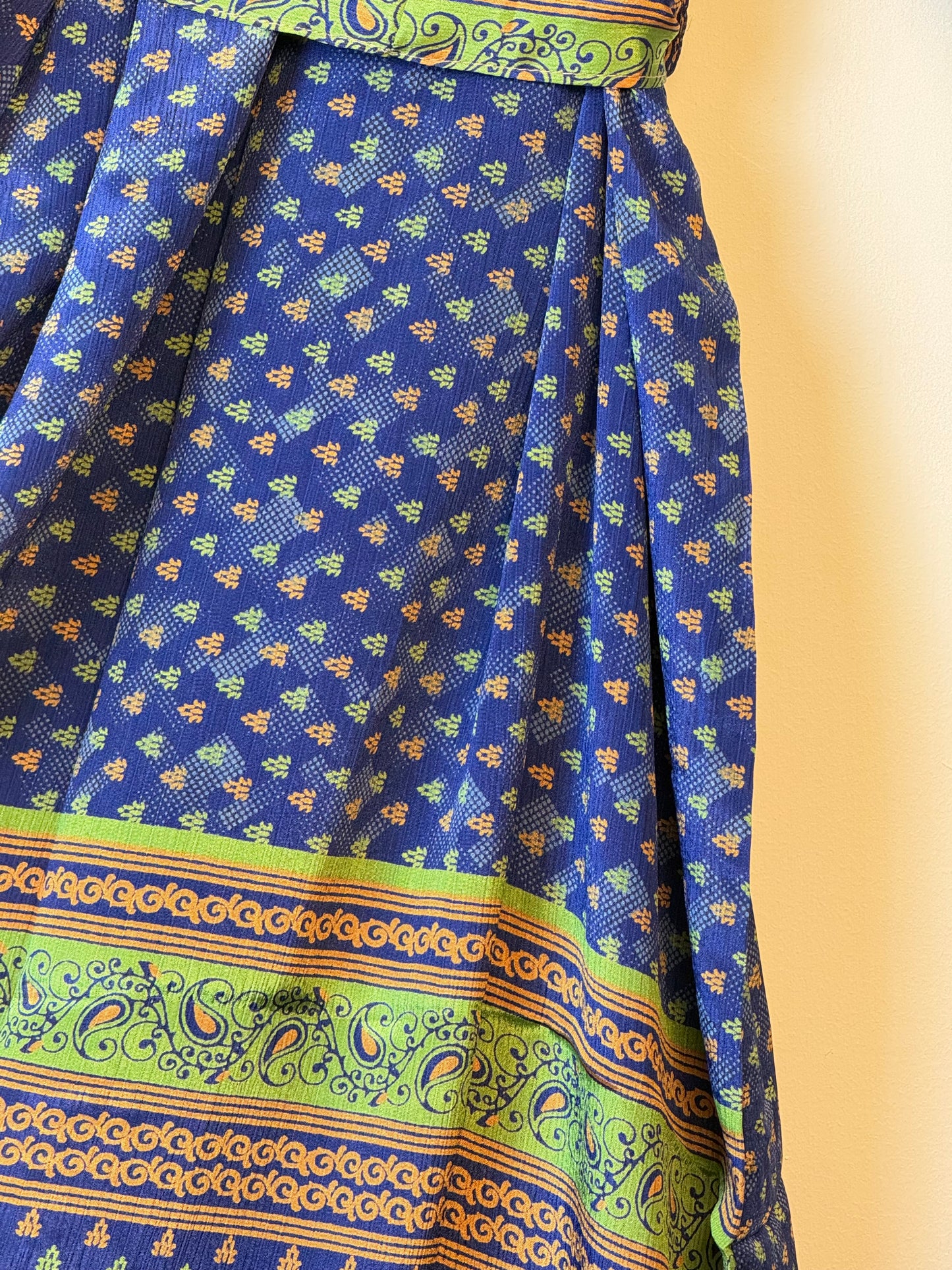 Vintage Saree Silk Kimono / Duster - Long