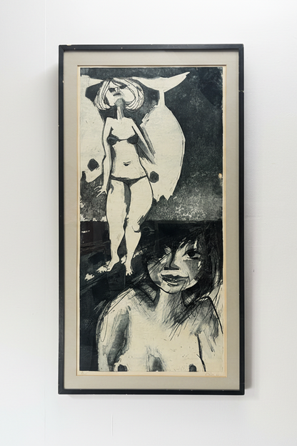Figurative Composition with Two Women | Dutch School, 1961