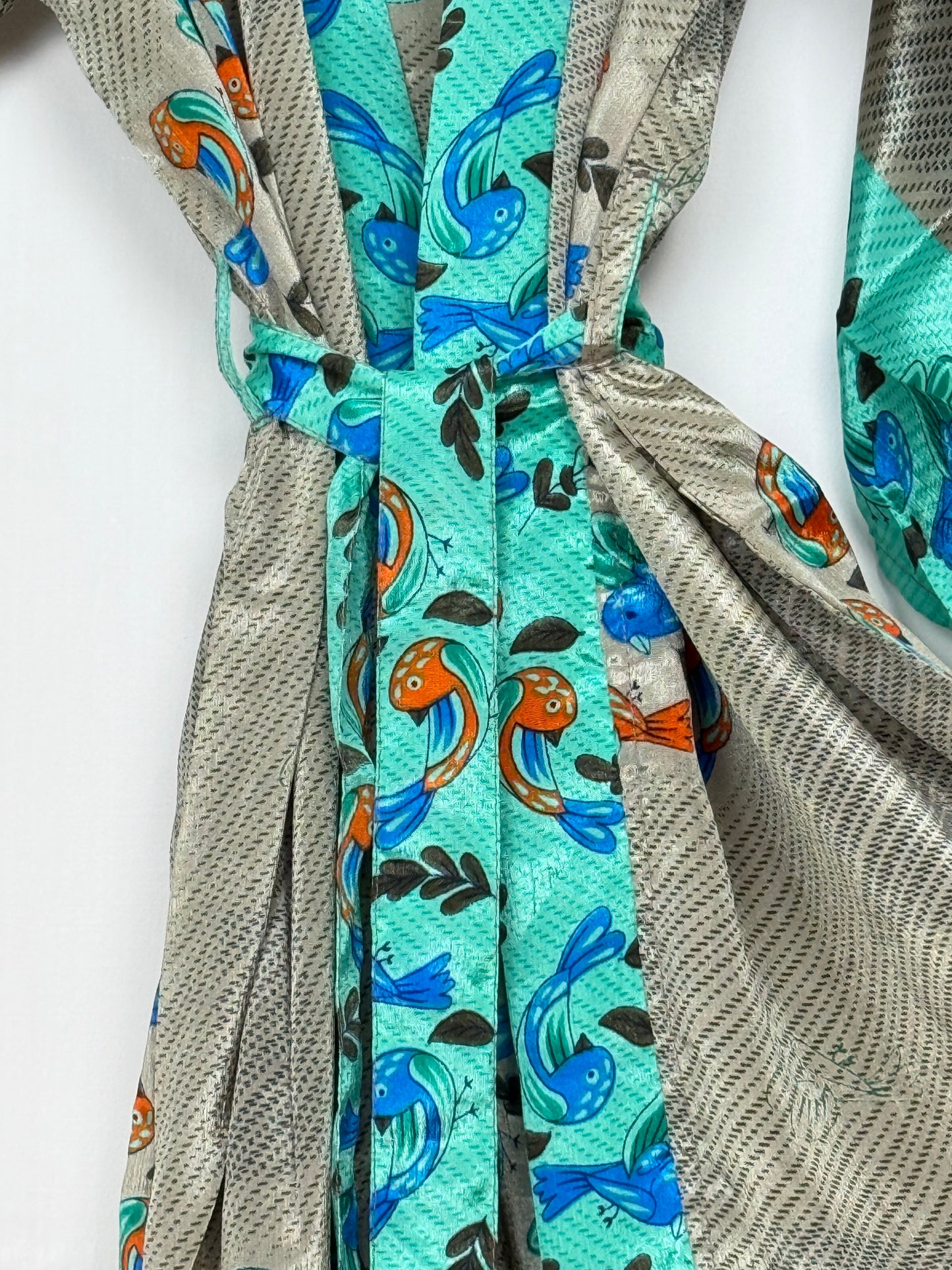 LVintage Saree Silk Kimono / Duster - Long