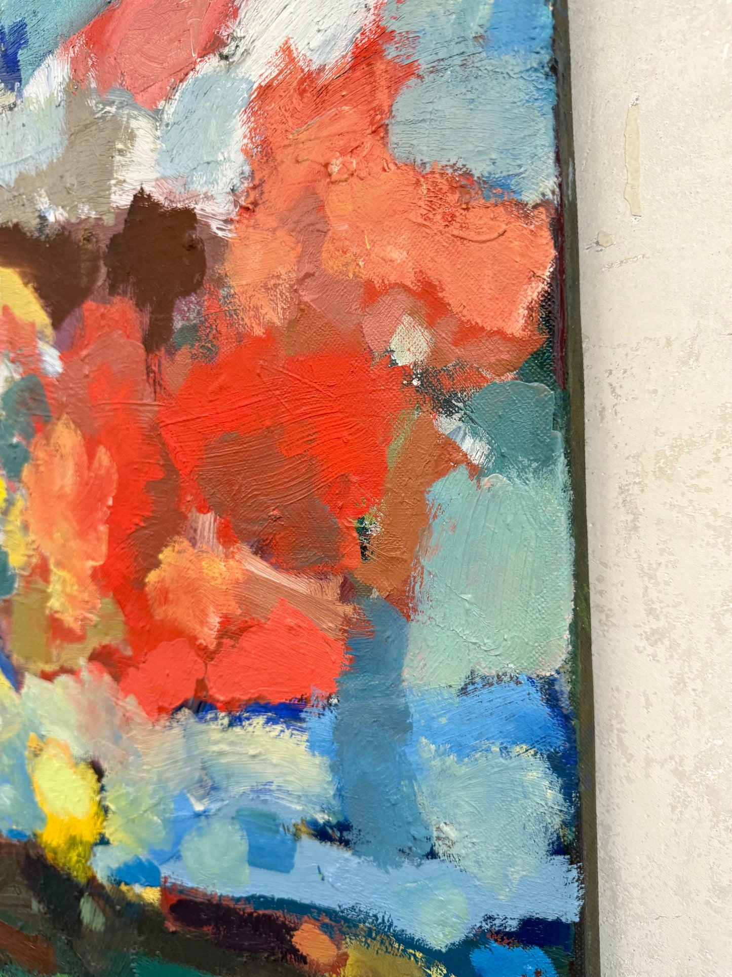 Abstract Expressionist Landscape Oil