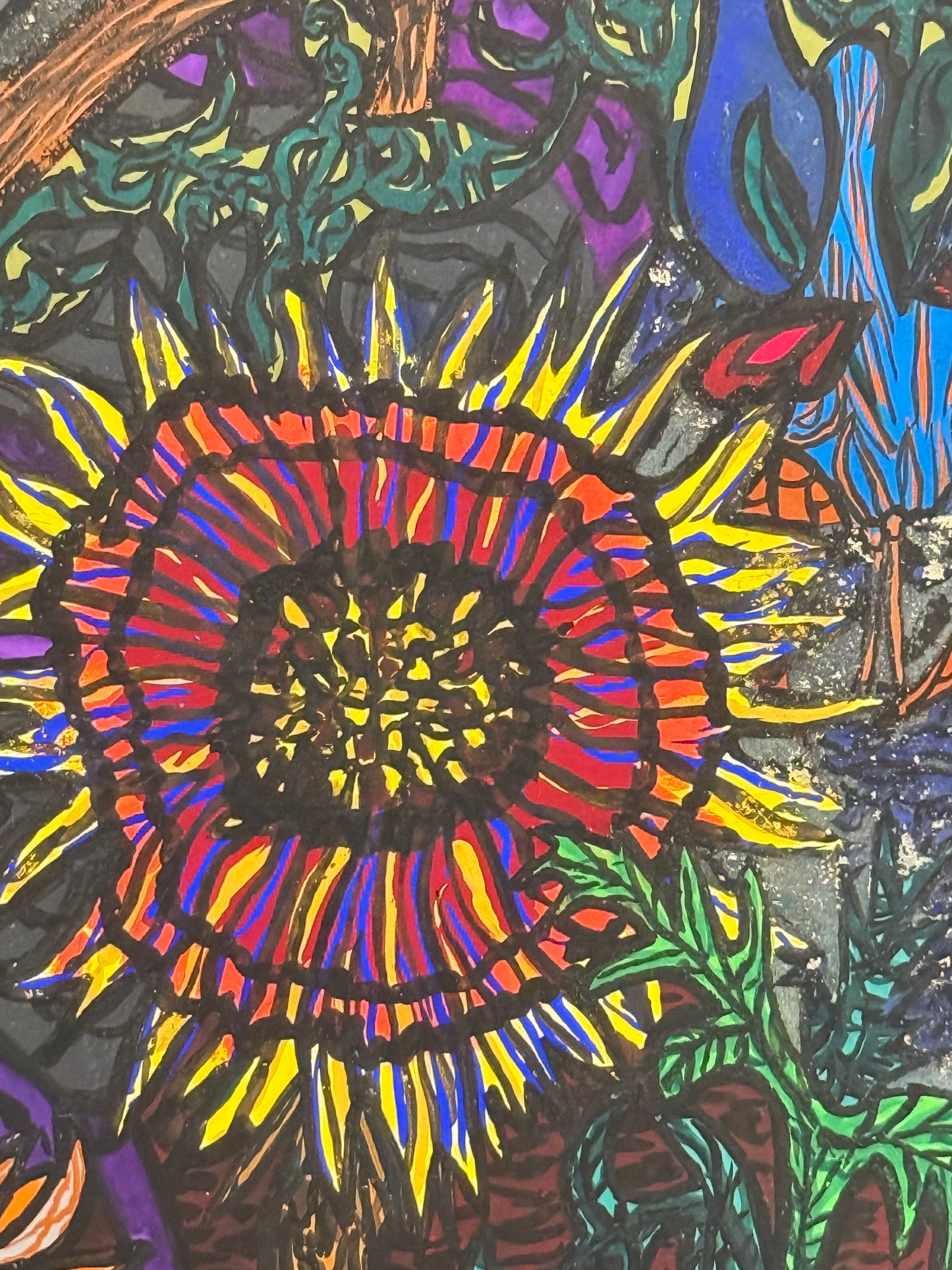 No. 172 Dark Moonflowers - PETER CROTTY, British | 1943-present