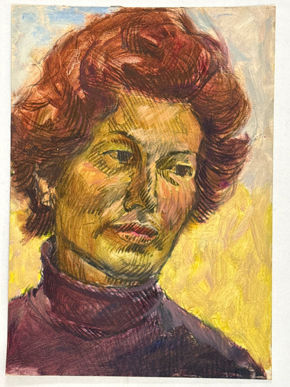 Woman in Plum