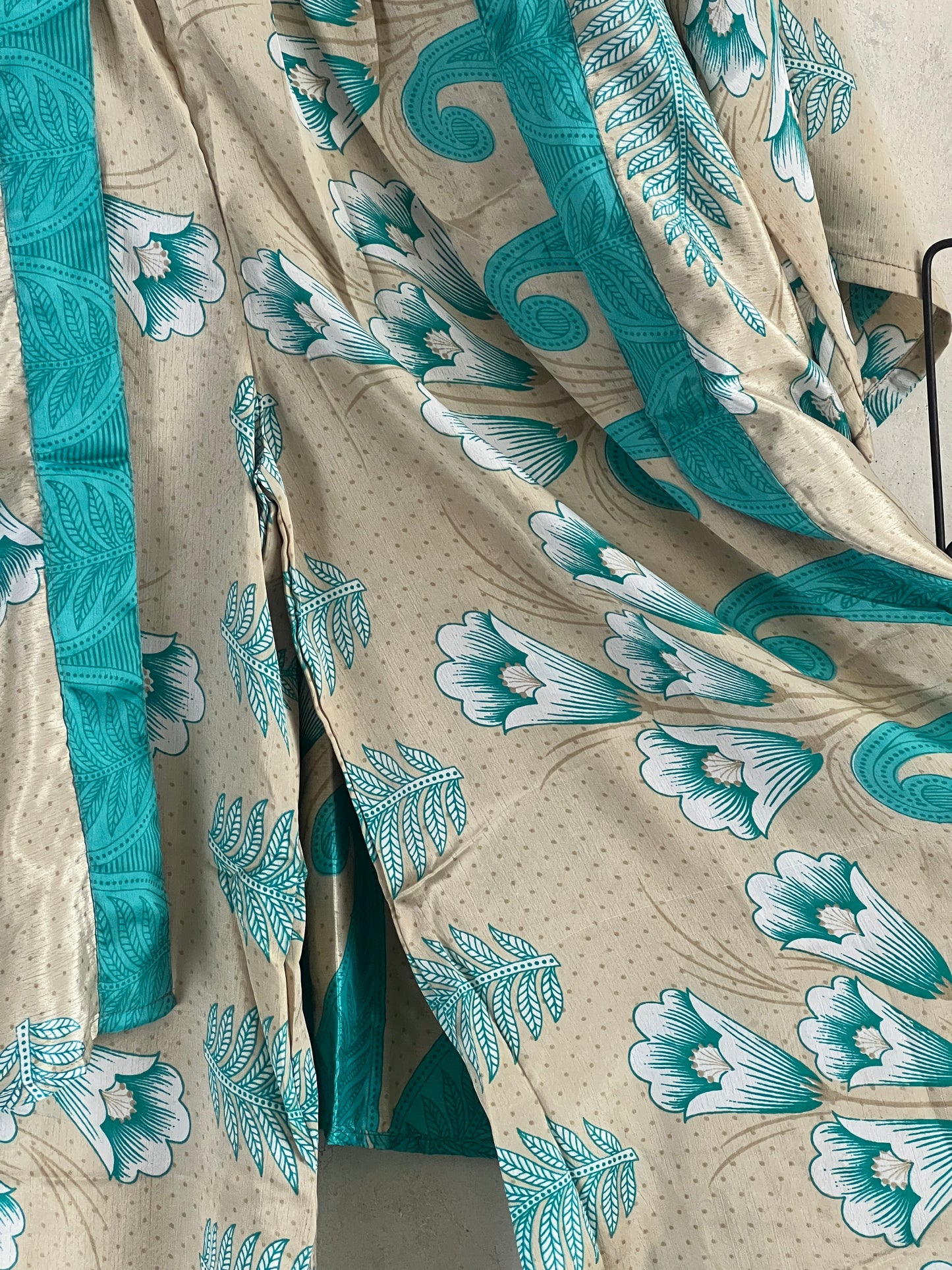 Vintage Saree Silk Trousers & Shirt Co-ordinated Set